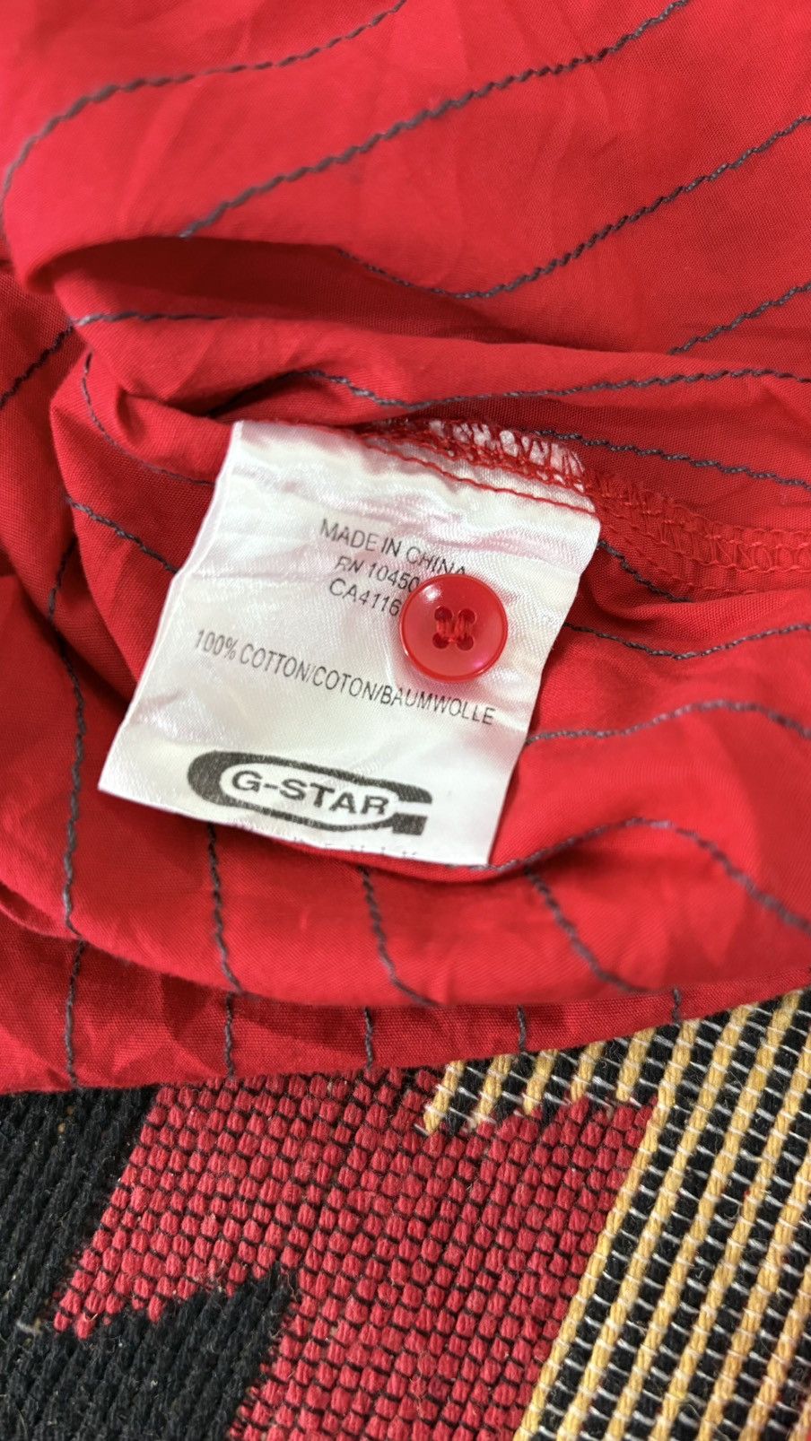G-Star G STAR SHIRT STRIPED RED CASUAL Size US XL / EU 56 / 4 - 5 Thumbnail