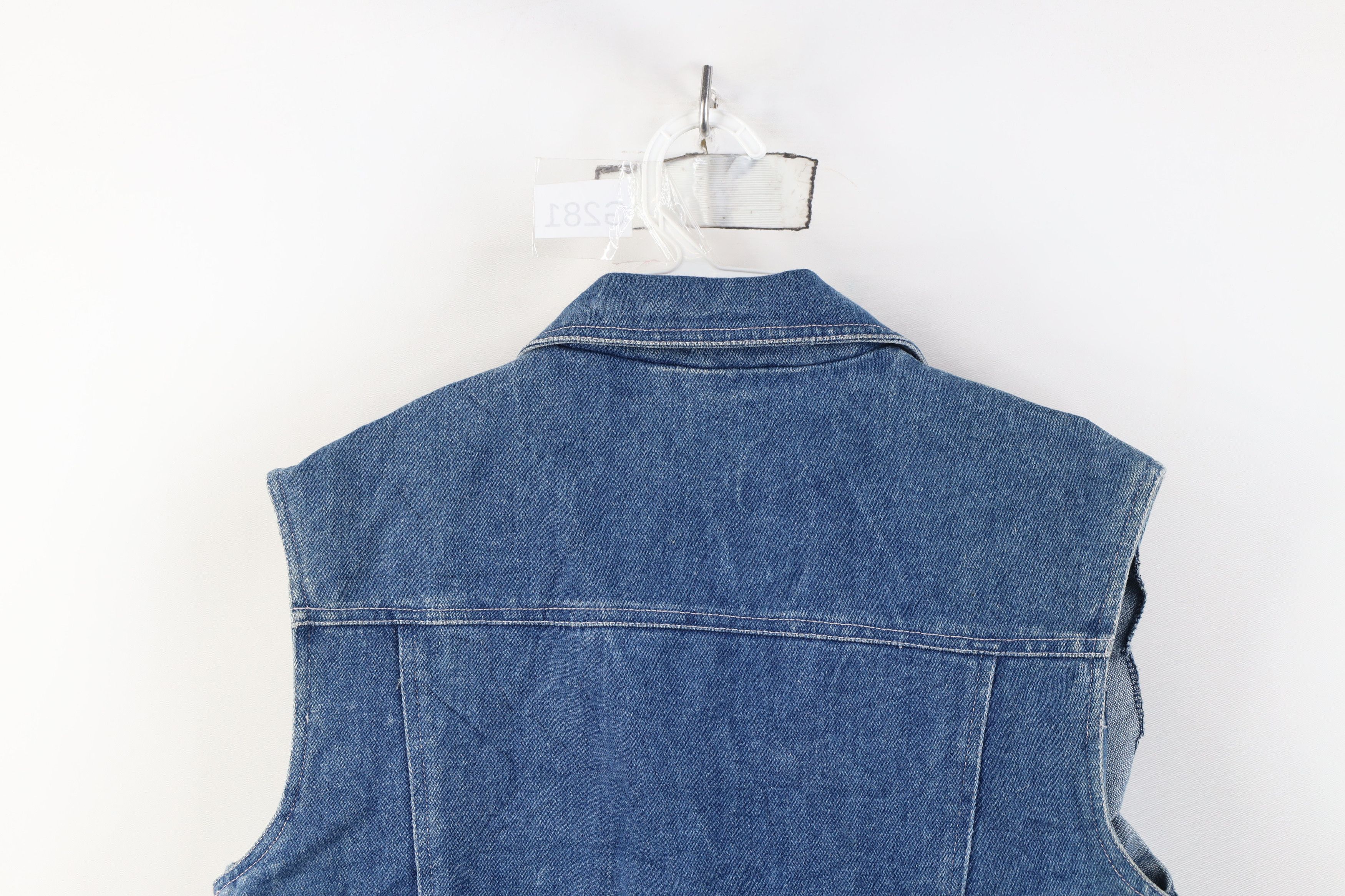 Vintage Vintage 80s 90s Streetwear Sleeveless Denim Vest Jacket Size XL / US 12-14 / IT 48-50 - 13 Thumbnail
