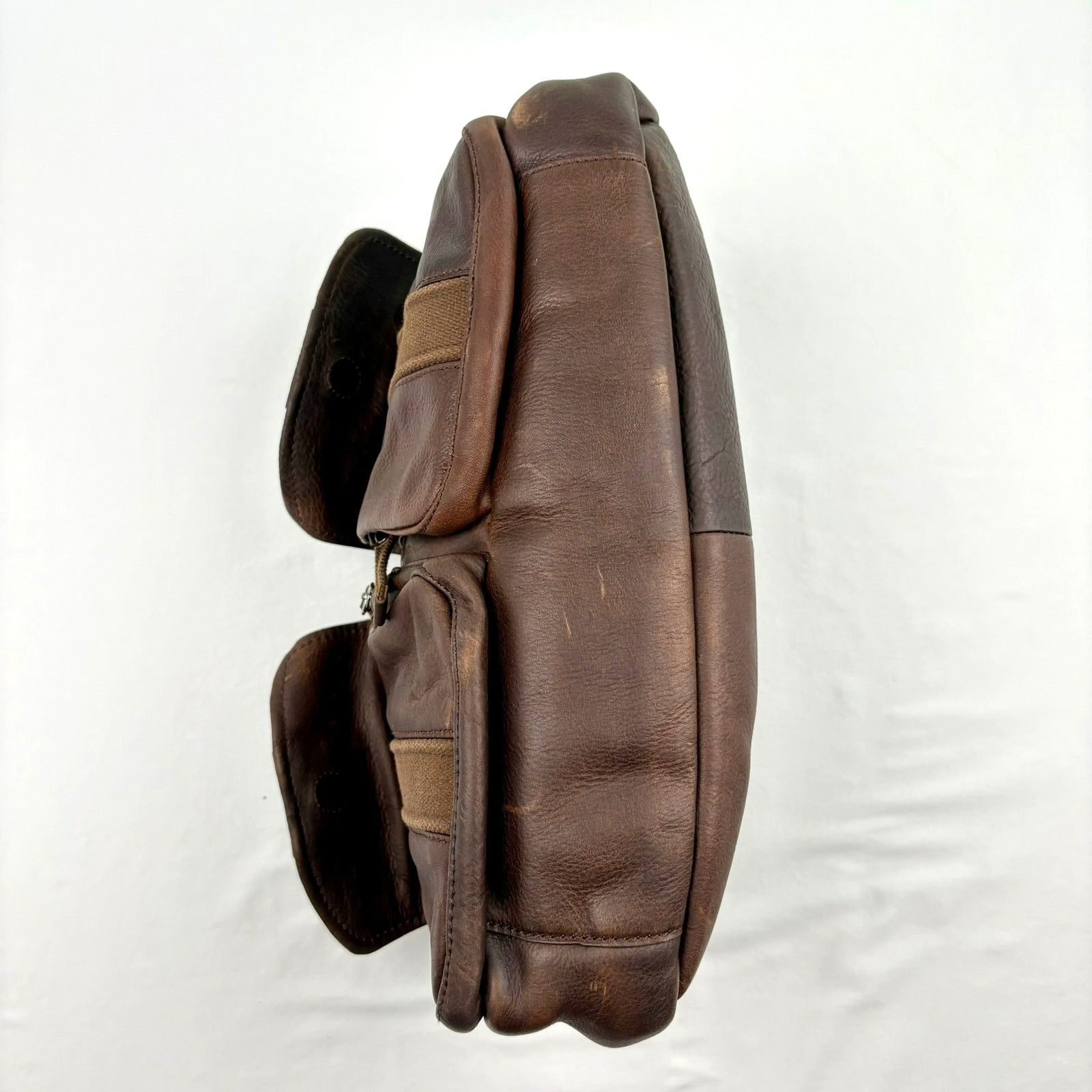 L.L. Bean L.L.Bean Brown Leather Messenger Laptop Bag Utility Carryall Size ONE SIZE - 5 Thumbnail