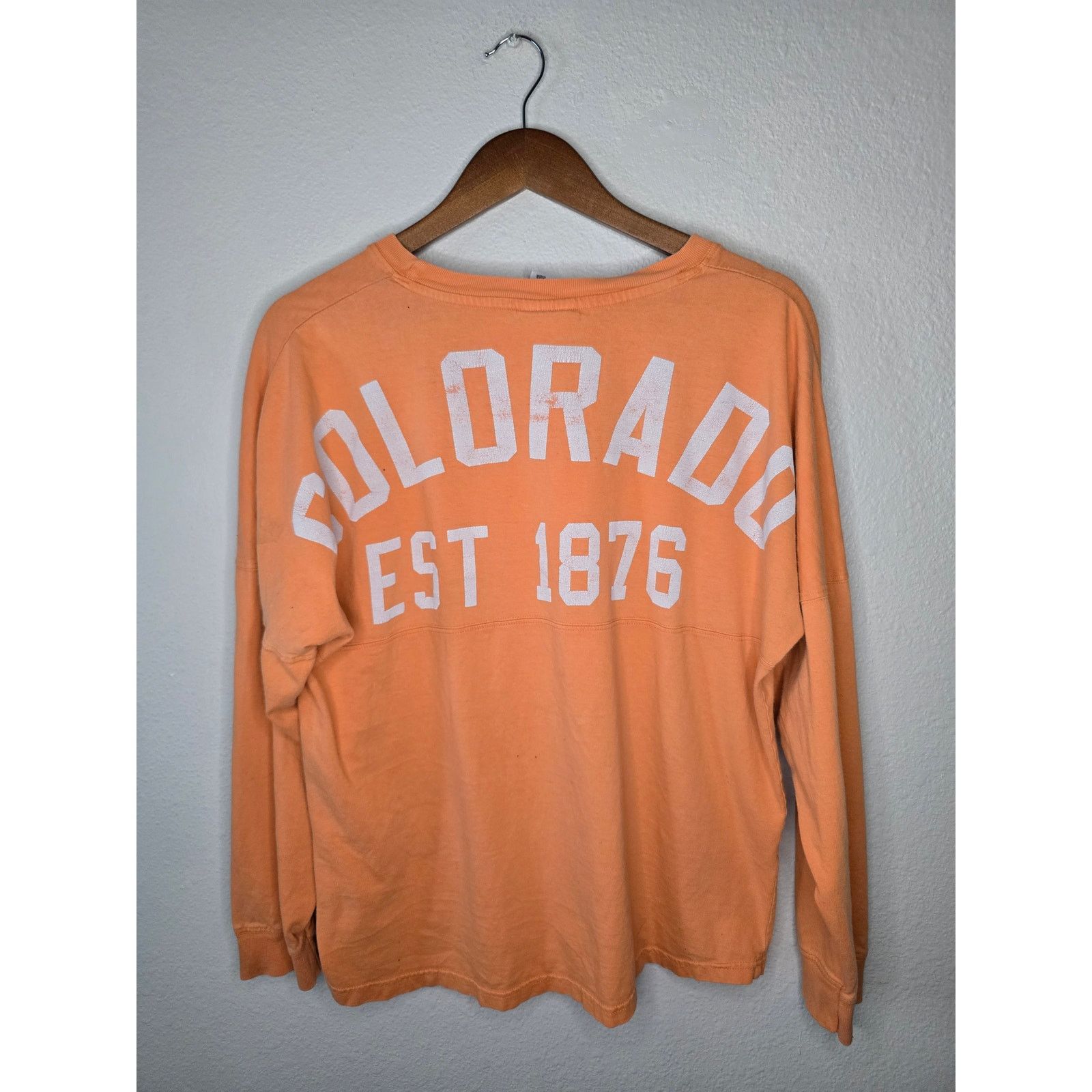 Other Colorado Long Sleeve Shirt Peach Rocky Mountain Small Tee Size S / US 4 / IT 40 - 1 Thumbnail