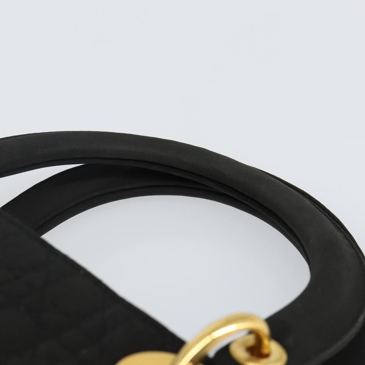 Dior DIOR Canage Hand Bag Nylon Black Gold Size ONE SIZE - 8 Thumbnail