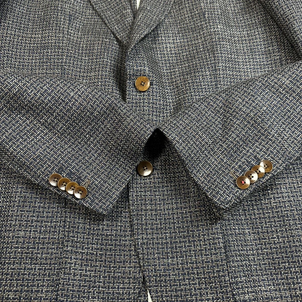 Savile Row Savile Row by Club of Gents Slim Fit Wool Linen Sport Blazer Size 50R - 9 Thumbnail