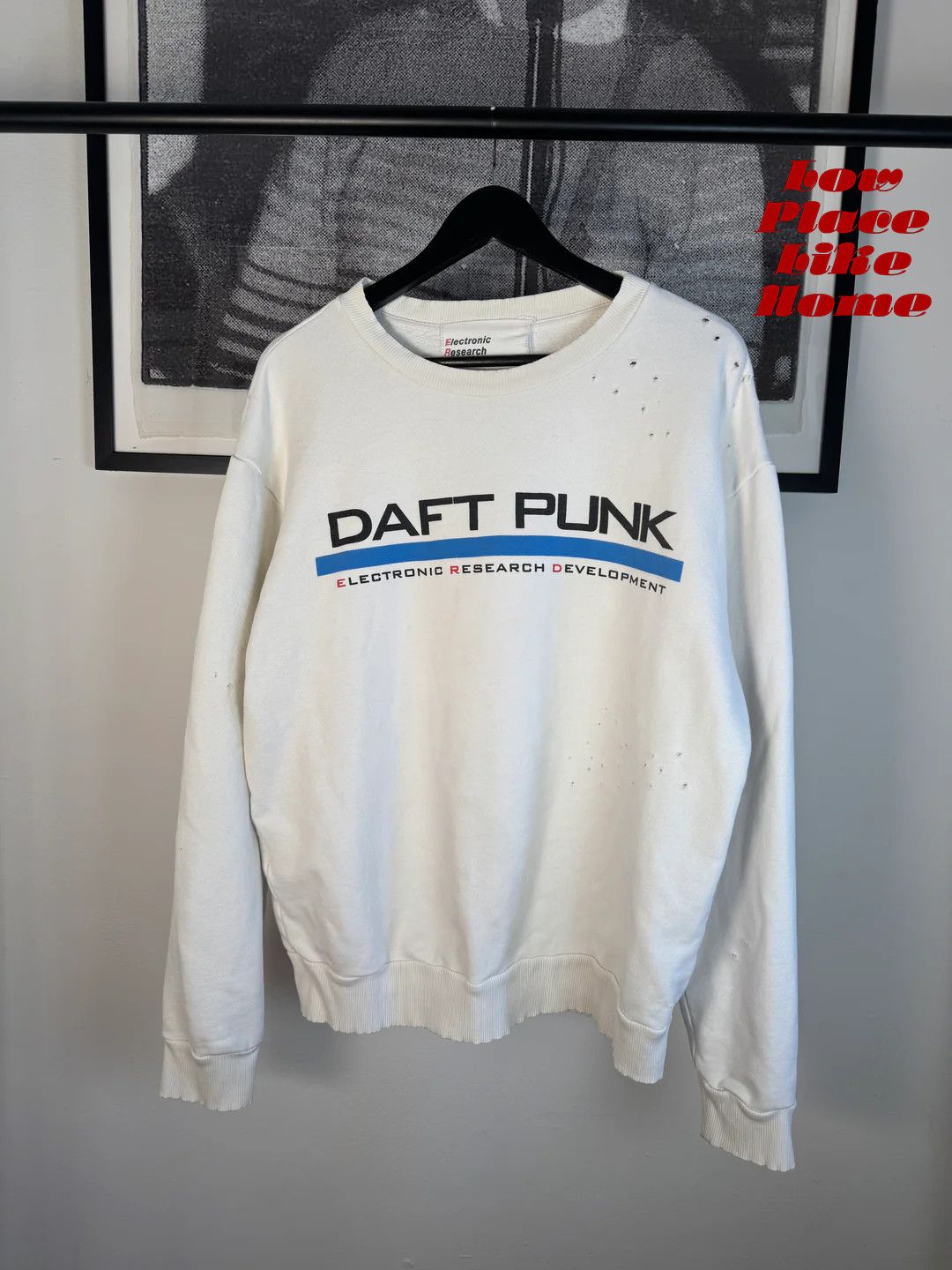 Enfants Riches Deprimes 🚭GRAIL🚭 1/25 DAFT PUNK "ELECTRONIC RESEARCH DEV" CREWNECK Size US XL / EU 56 / 4 - 1 Thumbnail