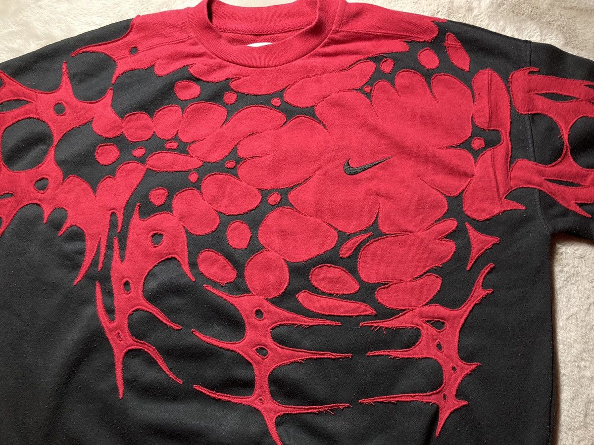 Nike × Vintage ⛩️Nike sweatshirt custom vintage y2k eye boxy distressed rare Size US L / EU 52-54 / 3 - 5 Thumbnail