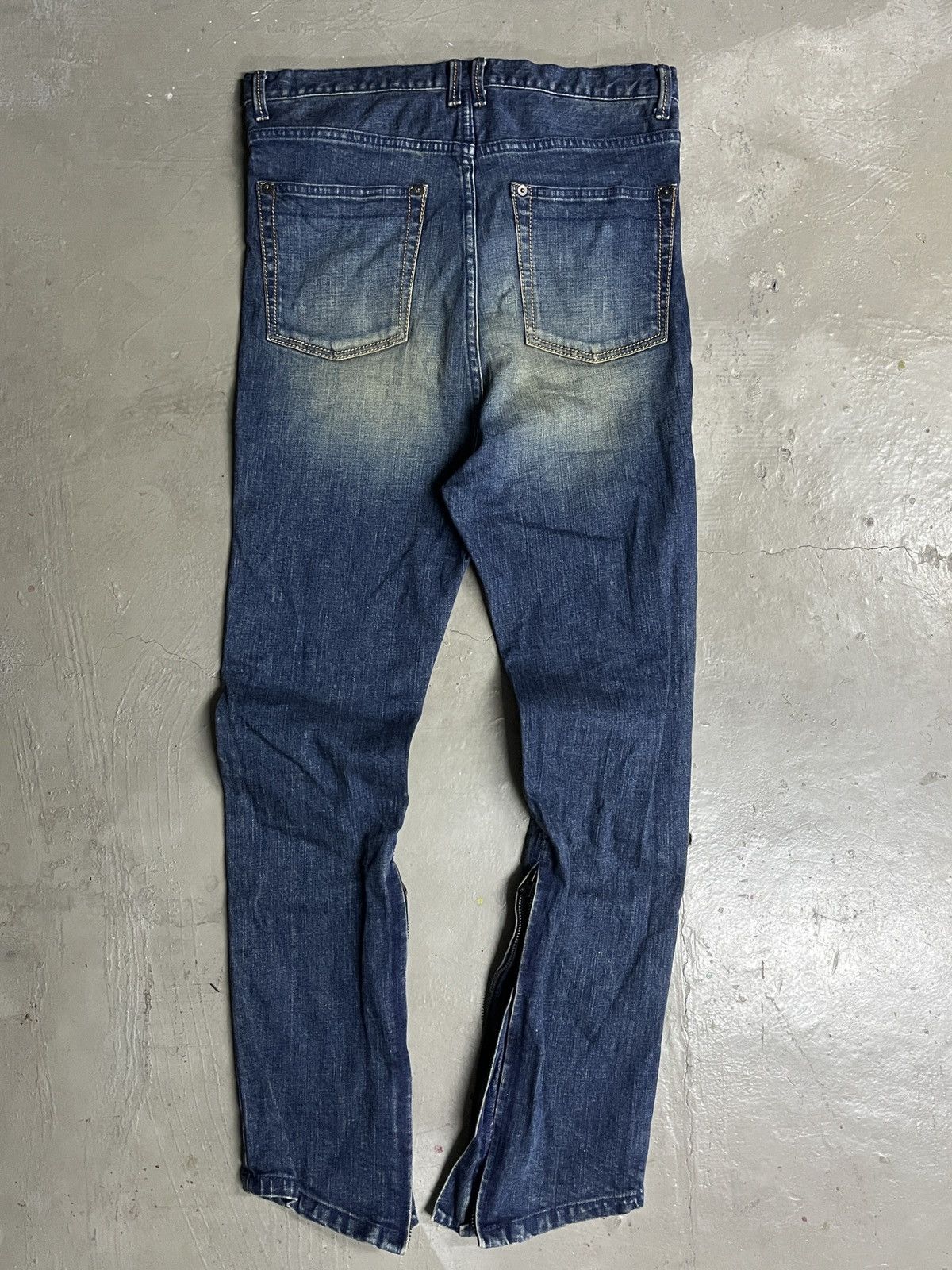 If Six Was Nine Ifsixwasnine Style Whiskered Asymmetrical Zipper Flare Pants Size US 32 / EU 48 - 16 Thumbnail
