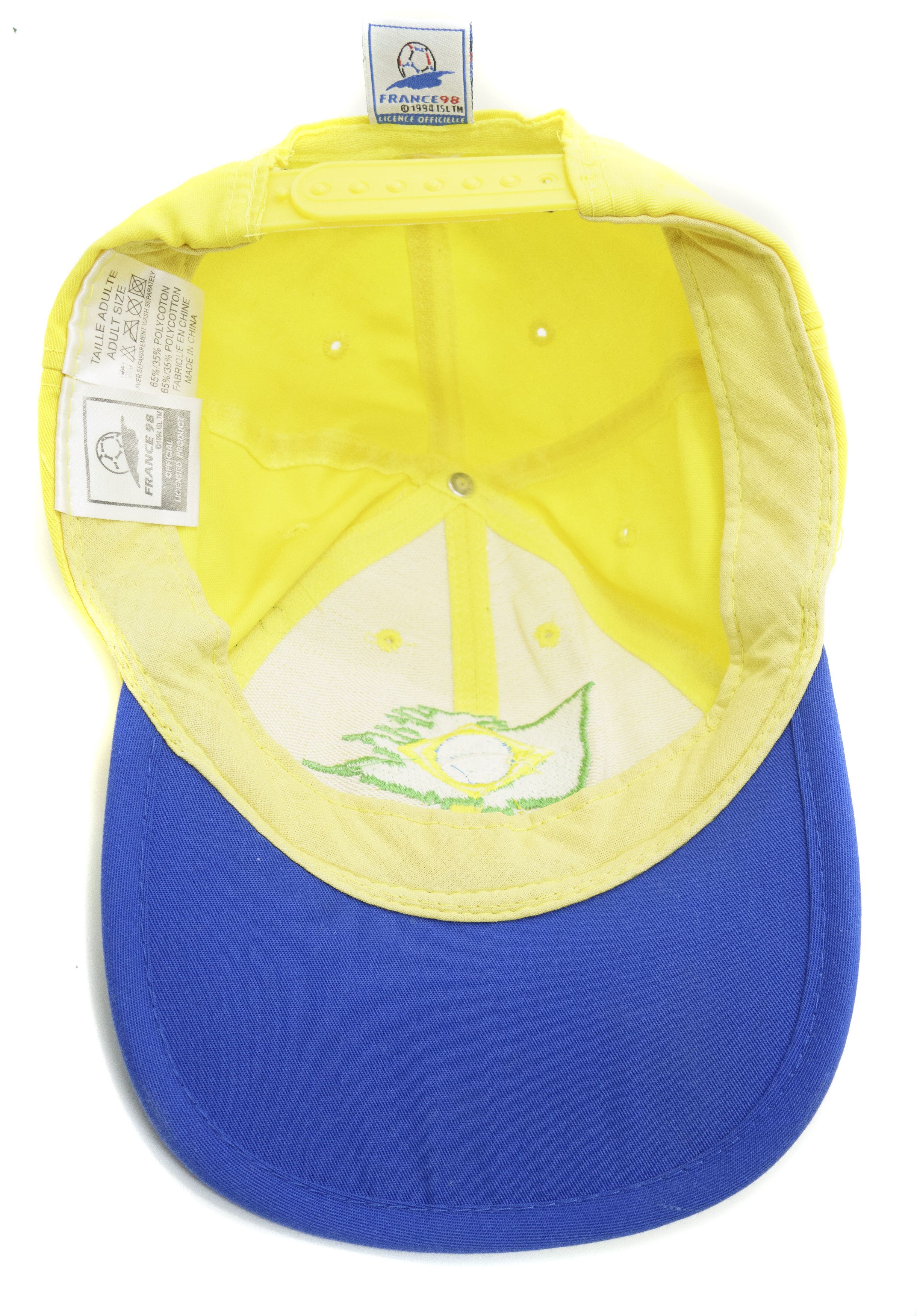 Vintage 1998 France Brasil Logo Cap Size ONE SIZE - 6 Thumbnail