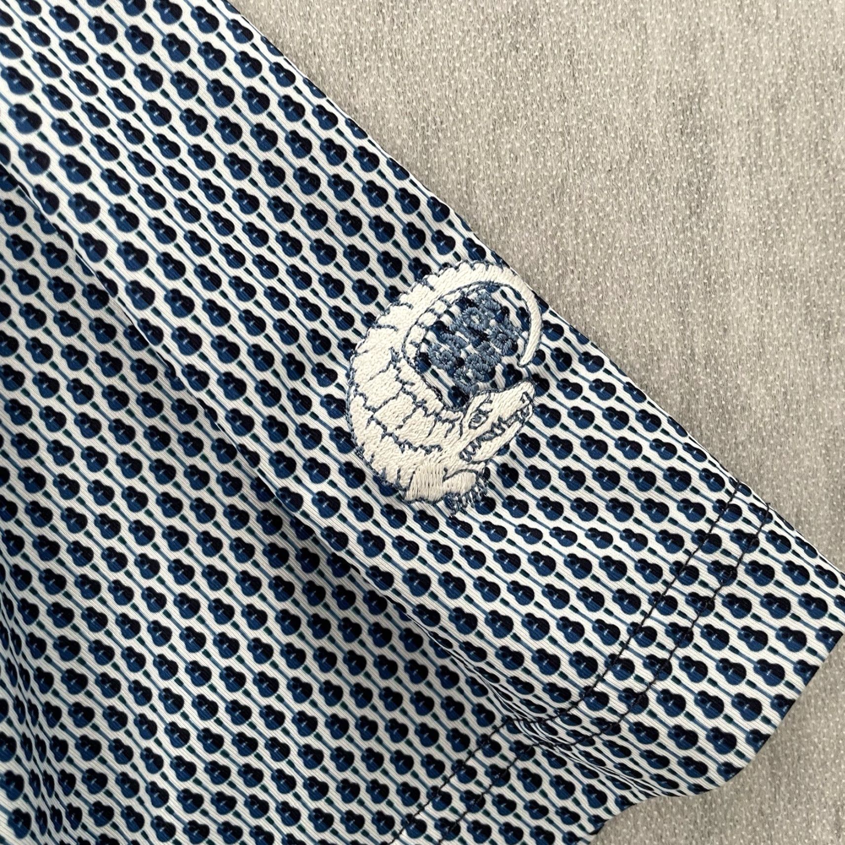Peter Millar Peter Millar Shirt Polo 2XL Adult Blue All Over Gator Guitar Golf Creek Print Size US XXL / EU 58 / 5 - 5 Thumbnail