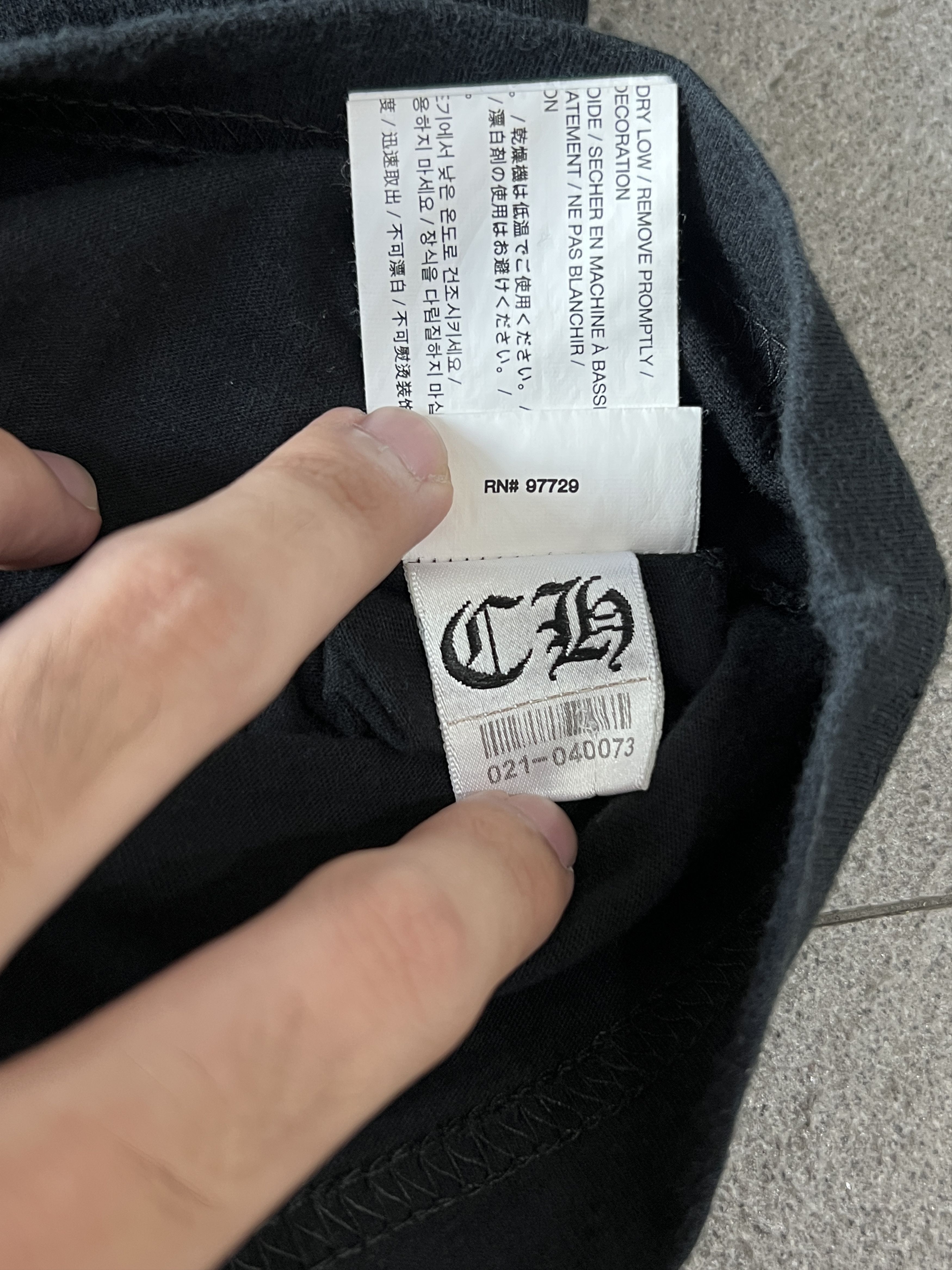 Chrome Hearts Chrome Hearts Orange Cross Pocket Tee Black Medium Size US M / EU 48-50 / 2 - 11 Thumbnail