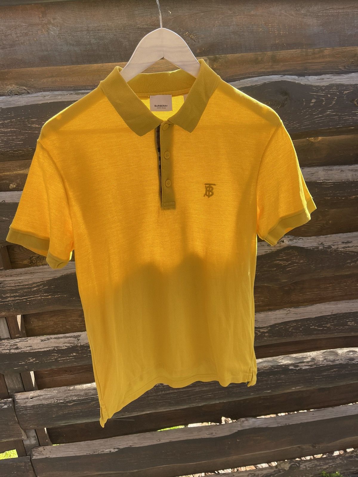 Burberry Burberry Yellow Polo shirt new collection Size US S / EU 44-46 / 1 - 4 Thumbnail