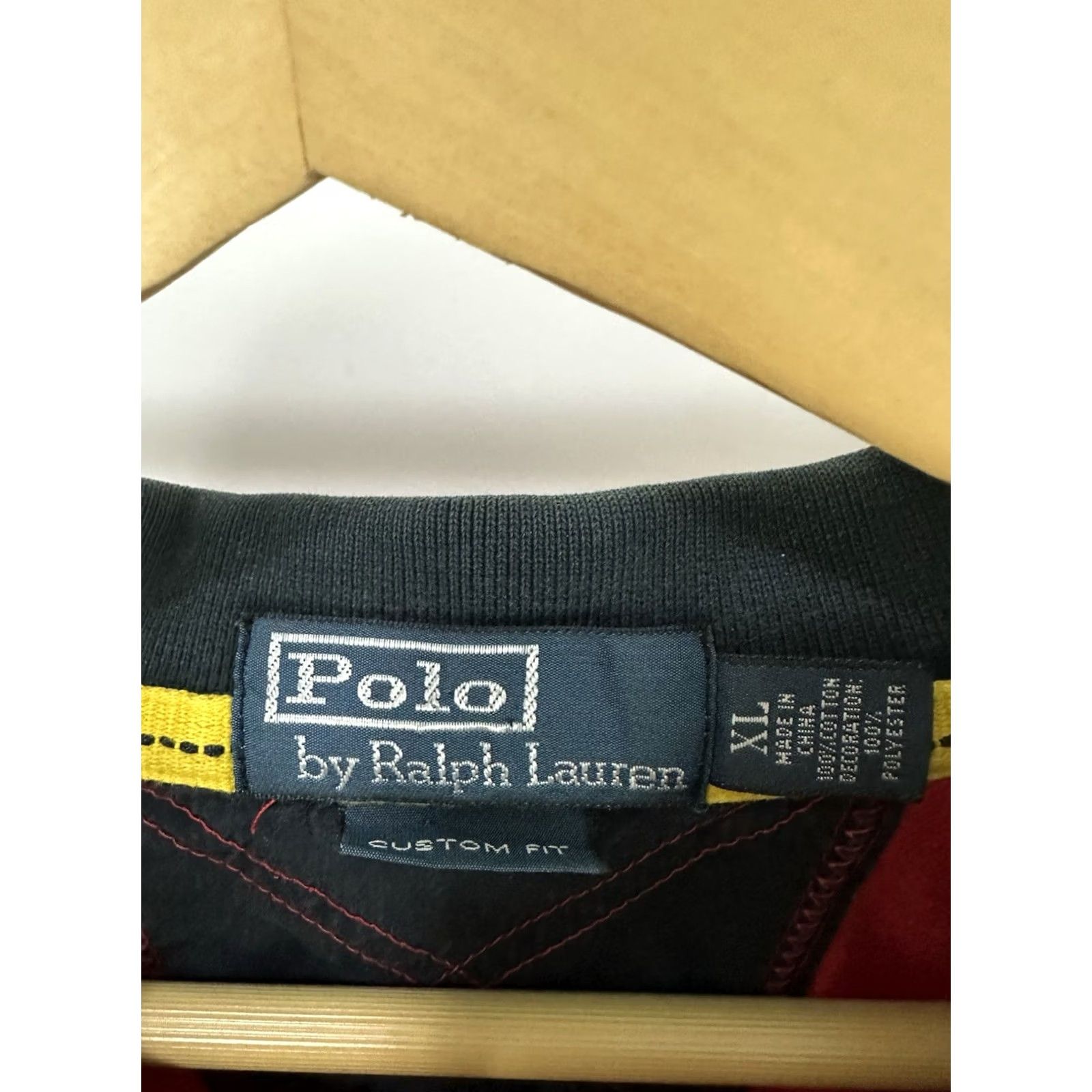 Polo Ralph Lauren VTG Polo Ralph Lauren Polo Shirt XL Red Rafting Whitewater Guide Big Pony Class IV Rugby Shirt Mens Size US XL / EU 56 / 4 - 3 Thumbnail