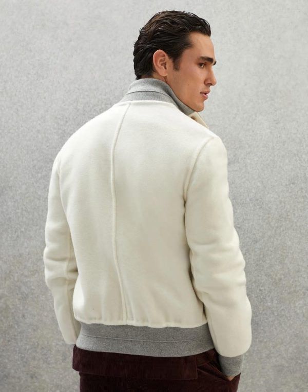 Brunello Cucinelli Jacket in Open White Size US XL / EU 56 / 4 - 2 Thumbnail