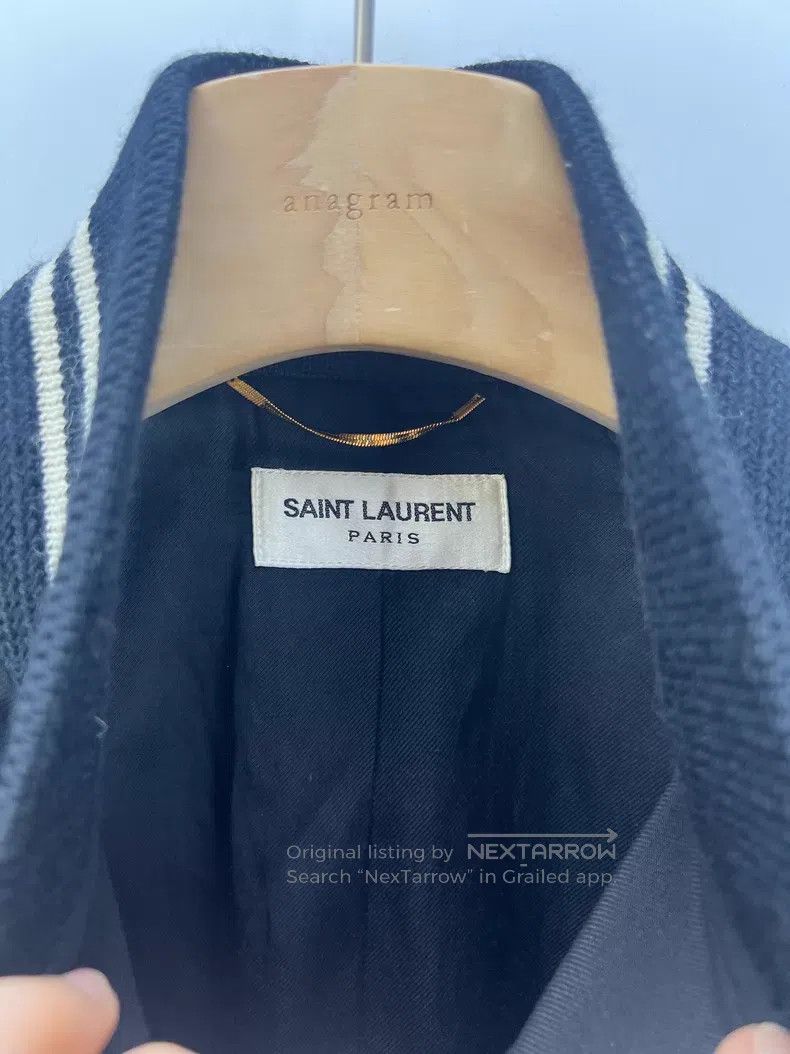 Saint Laurent Paris Saint Laurent Paris Black baseball jacket i Size XS / US 0-2 / IT 36-38 - 3 Thumbnail