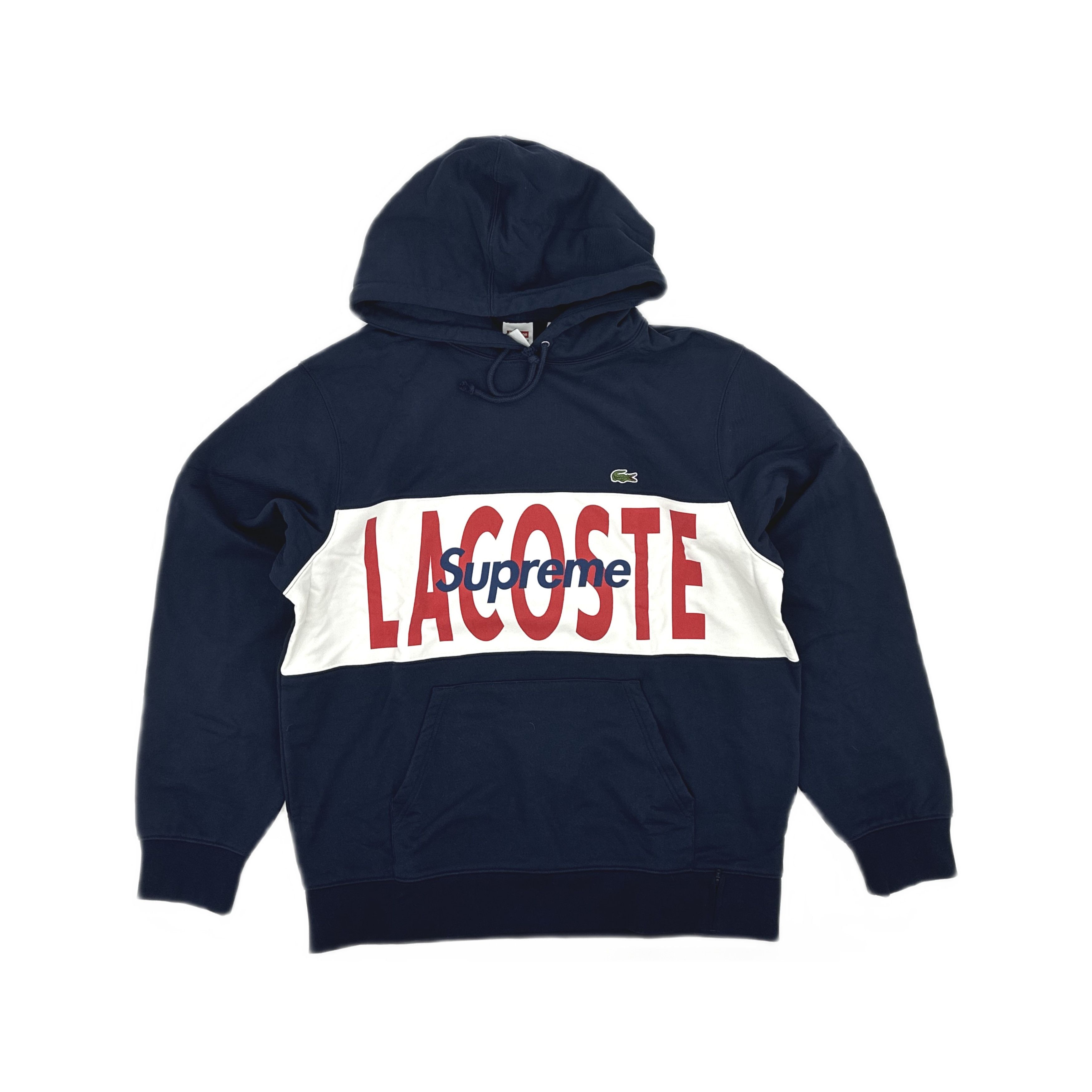 Supreme Supreme x Lacoste Logo Panel Hoodie Size L Size US L / EU 52-54 / 3 - 1 Thumbnail