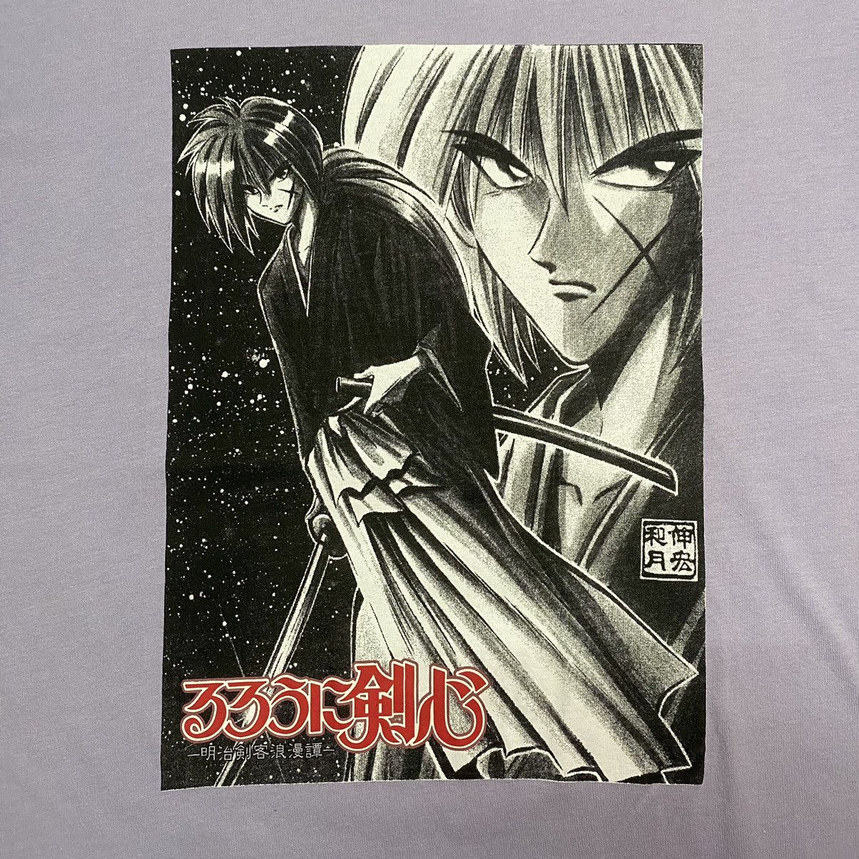 Anime Vintage Samurai X Himura Kenshin Anime T Shirt Size US L / EU 52-54 / 3 - 4 Thumbnail