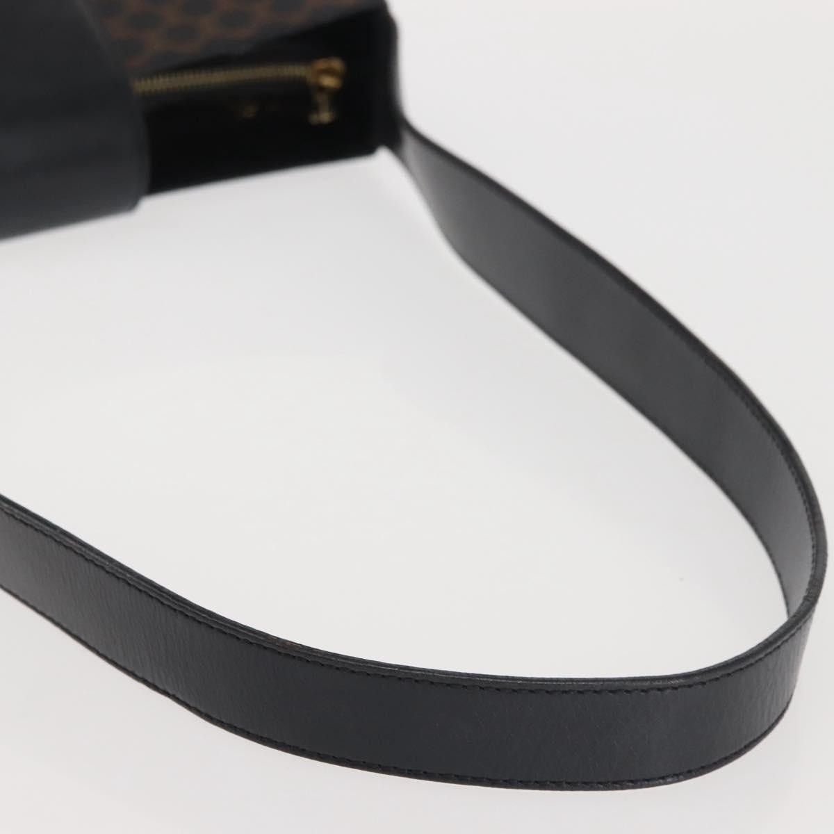 Celine CELINE Macadam Canvas Shoulder Bag Pvc Leather Black Gold Size ONE SIZE - 7 Thumbnail
