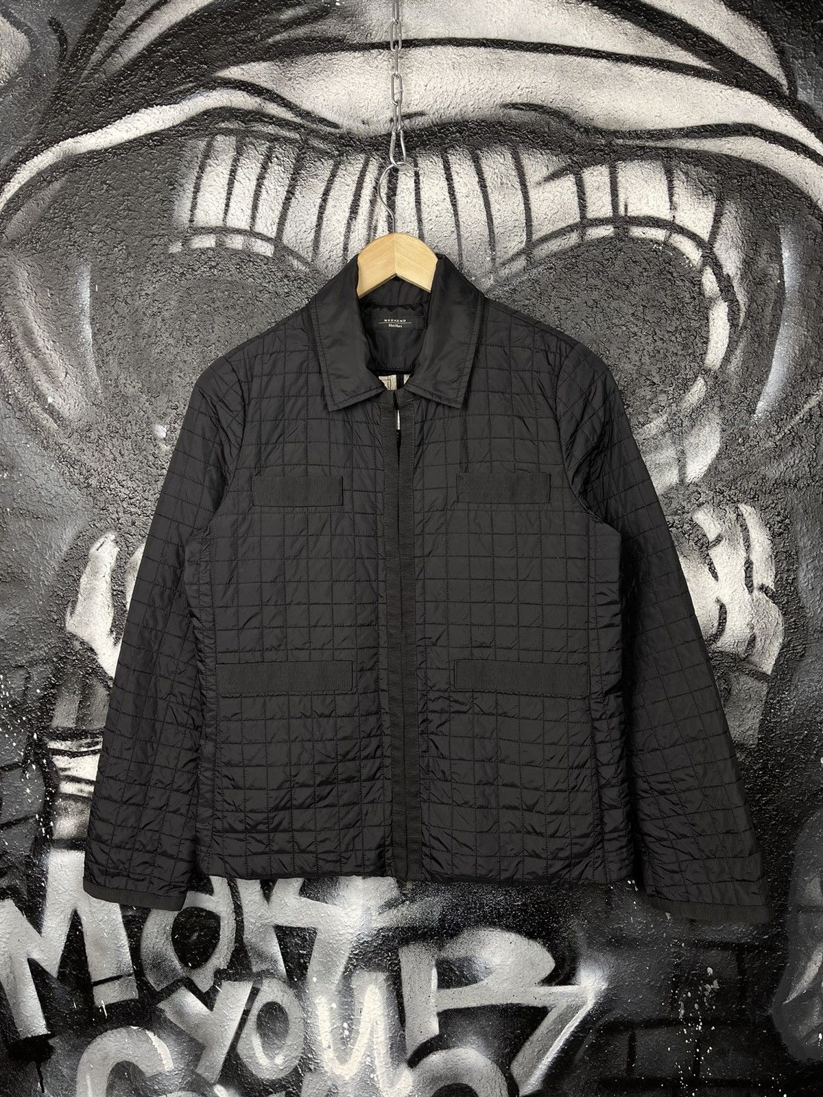 Weekend Max Mara Weekend x Max Mara Black Quilted Jacket Women’s Size 6 Size S / US 4 / IT 40 - 2 Thumbnail