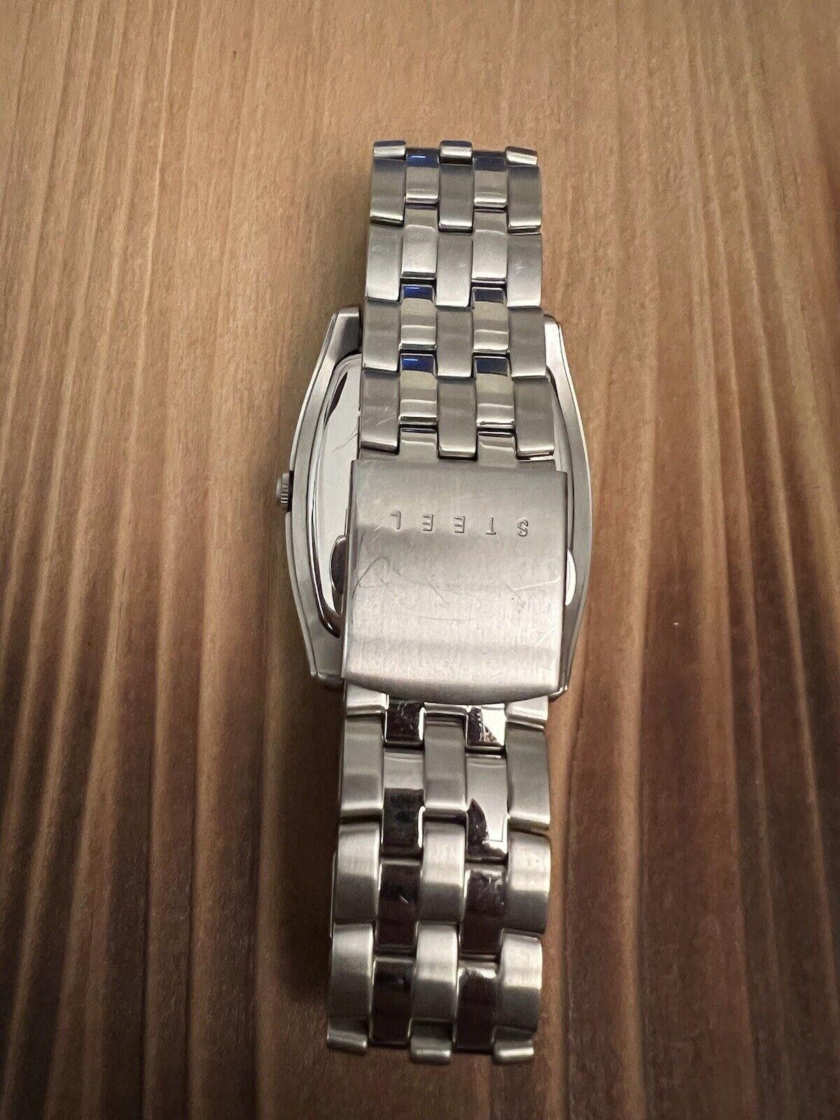 Guess Guess Steel Men’s Watch New Battery Dark Gray Dial Size ONE SIZE - 5 Thumbnail
