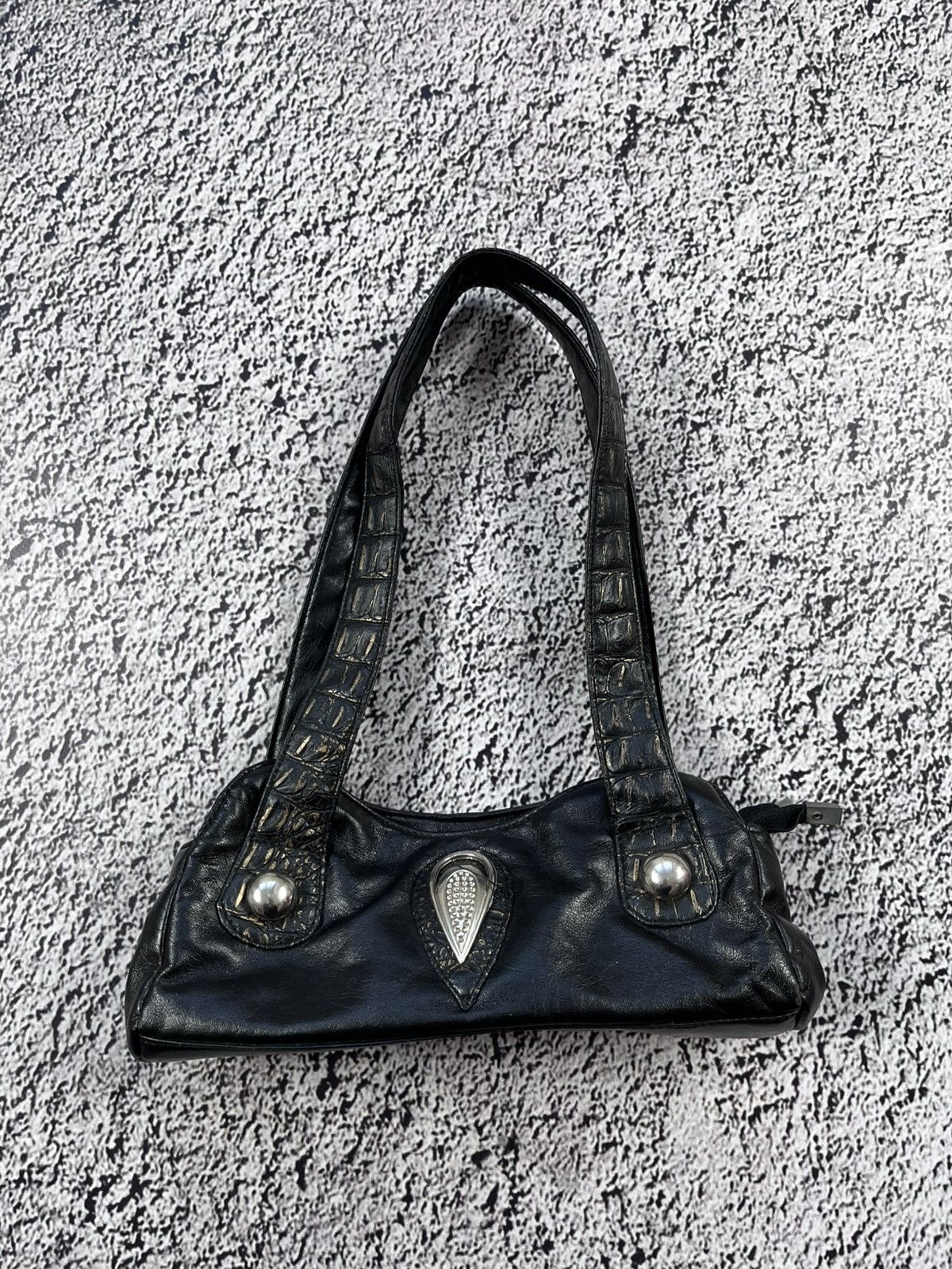 Avant Garde x Vintage 90's Opium Gothic Rave Super Mini Bag 2000S Style in Black, Women's
