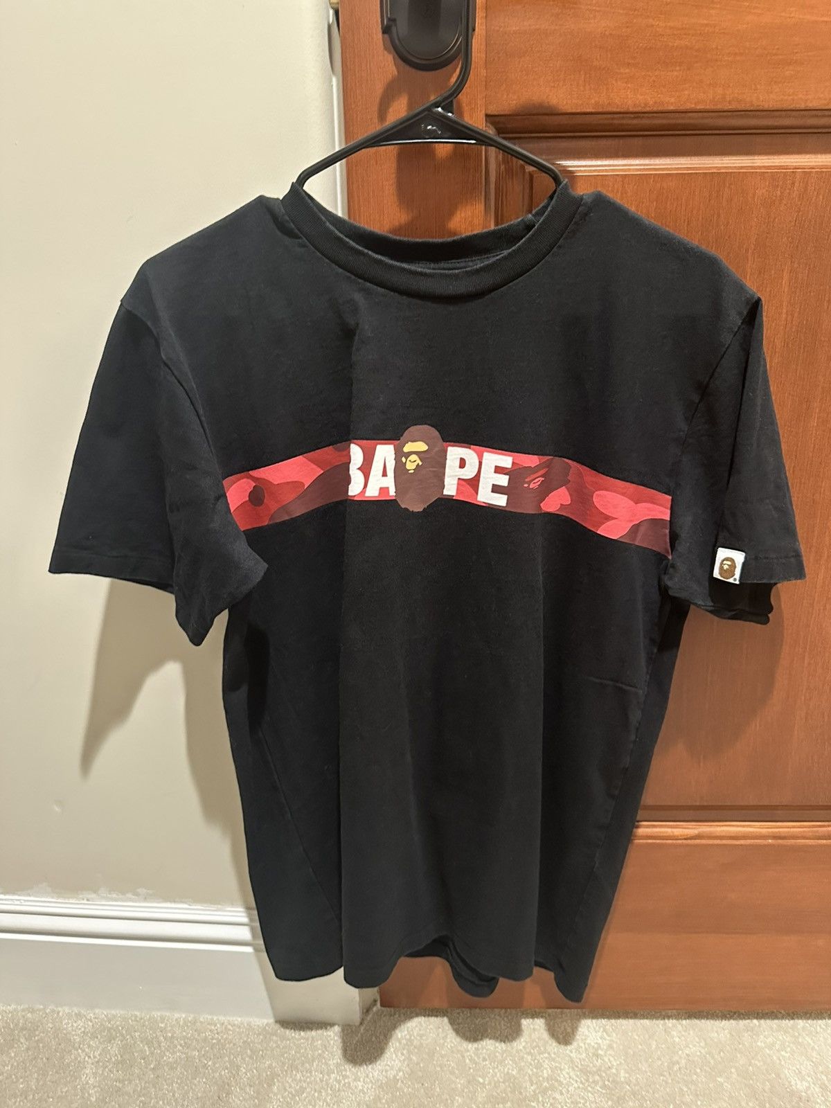 Bape Bape tee black red camo stripe Size US M / EU 48-50 / 2 - 1 Thumbnail