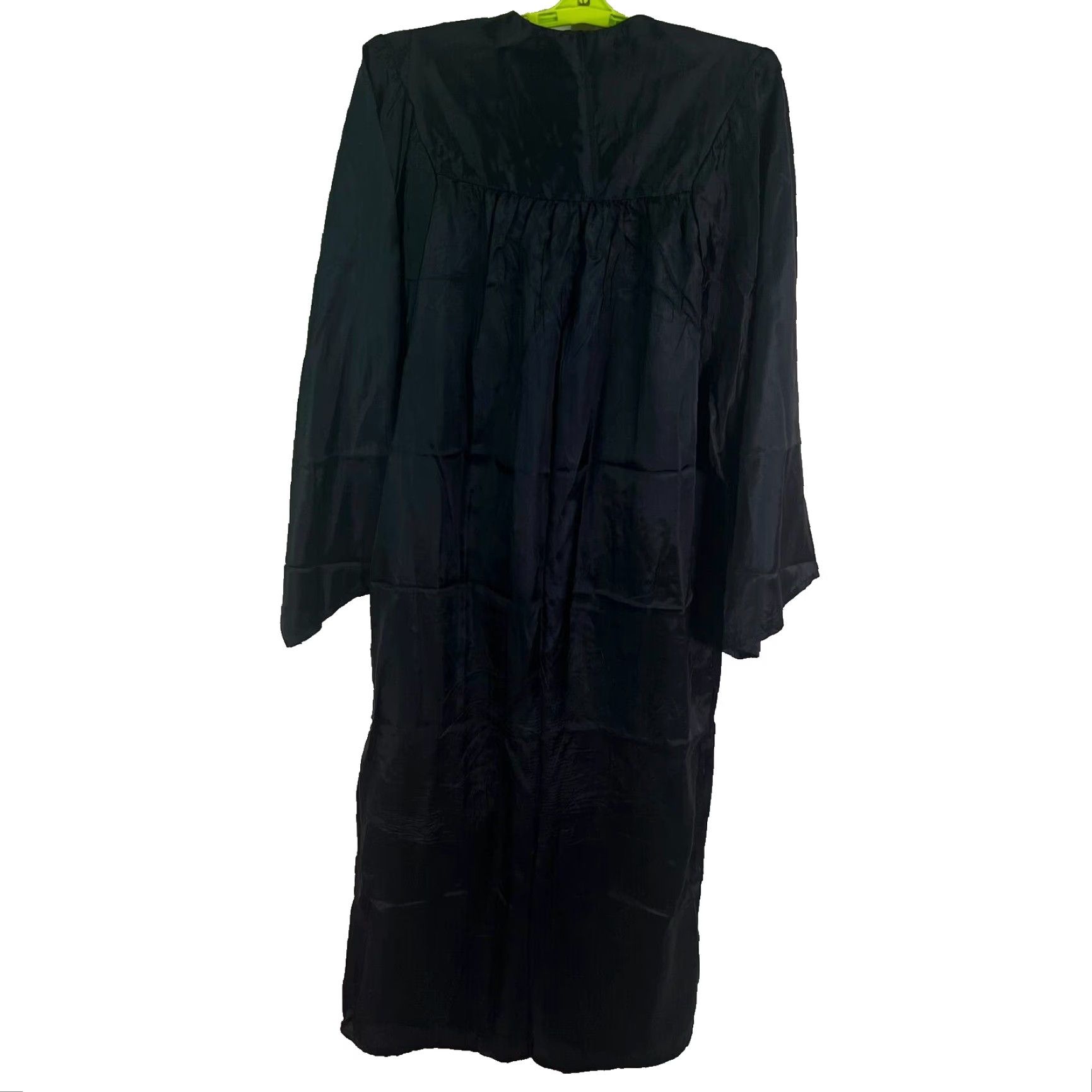 Vintage VINTAGE Jostens Treaure Gown Graduation GOWN Robe Unisex Black Front Zip Size One Size 5'10 Looney Tunes Superheroes Declares Holiday Men0s Women? Size ONE SIZE - 3 Thumbnail