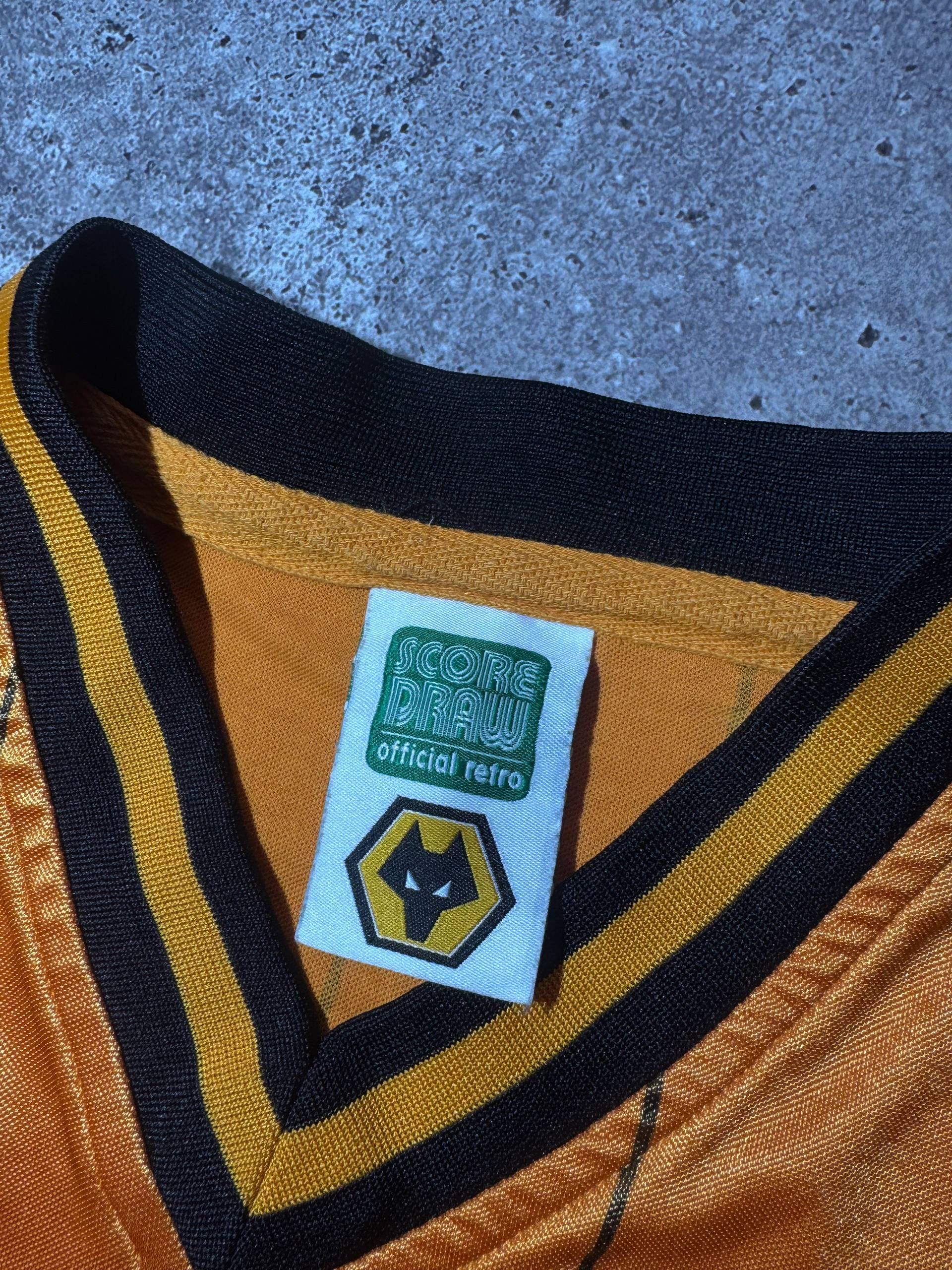 Vintage Retro Wolverhampton Wolves Score Draw Soccer Jerseys T-shirt Size US S / EU 44-46 / 1 - 5 Thumbnail