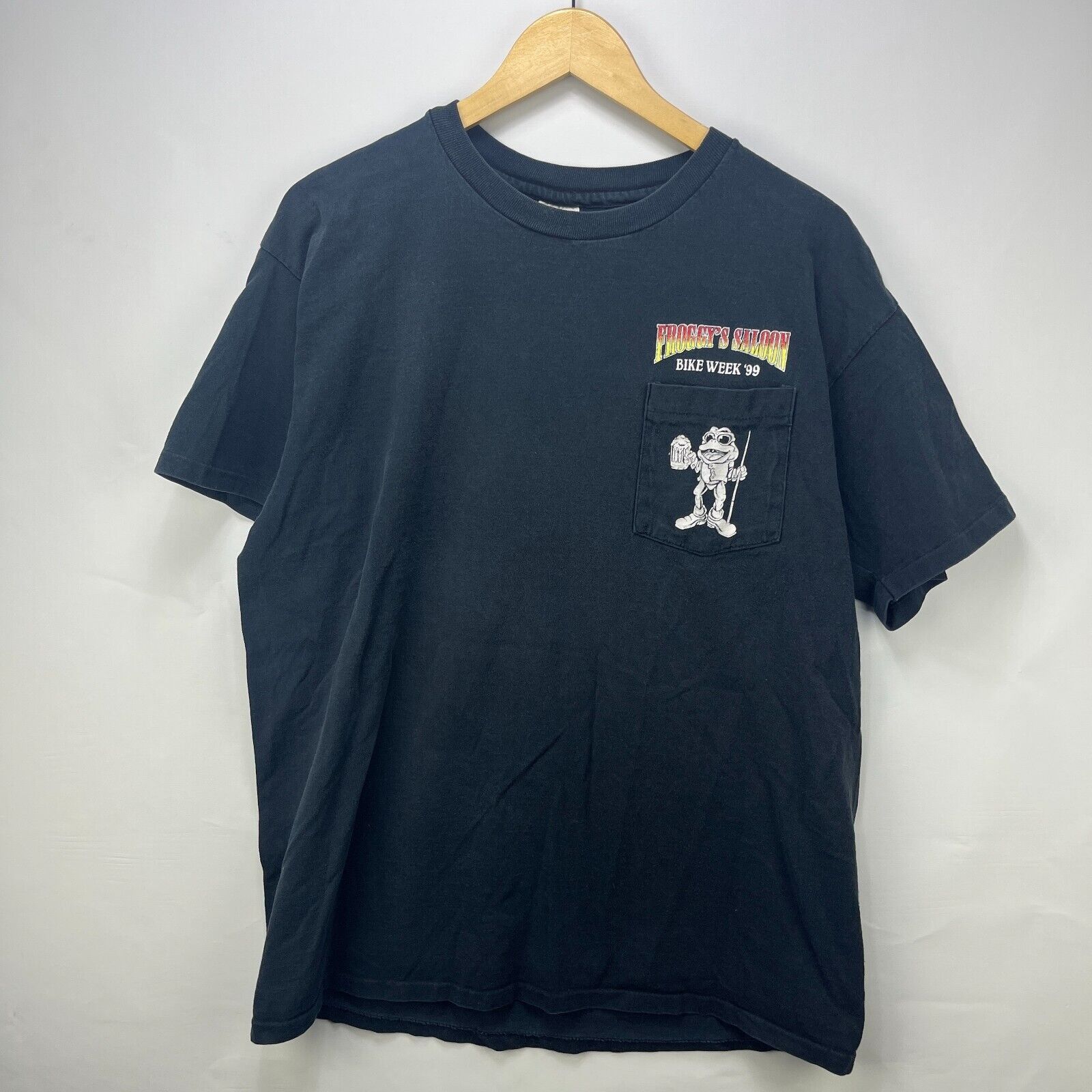 Vintage Vintage 90s Motorcycle Flames Froggies Bike Week Daytona XL Size US XL / EU 56 / 4 - 5 Thumbnail