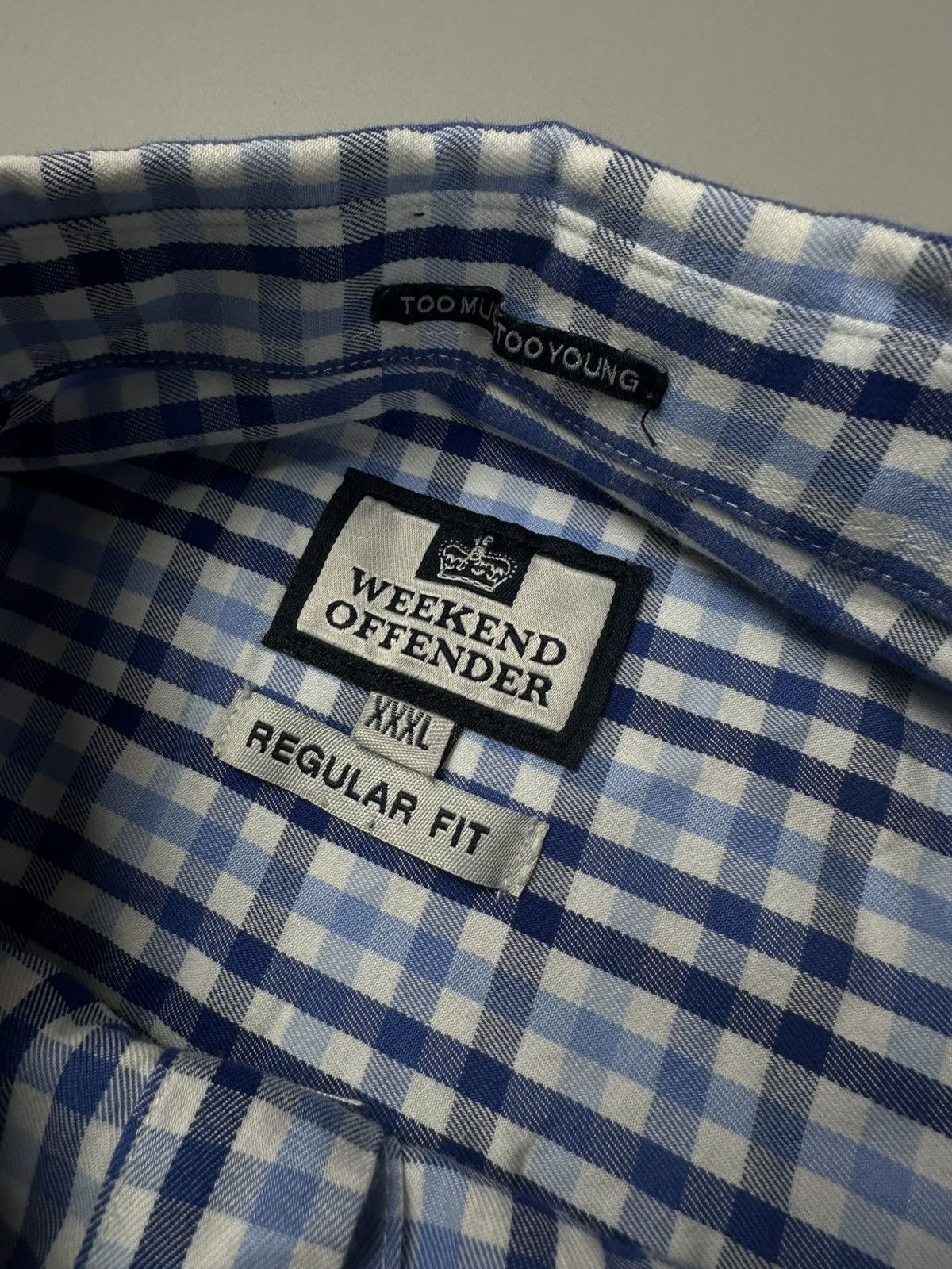 Weekend Offender Weekend Offender Checkered Cotton Button Shirt L-XL Size US XL / EU 56 / 4 - 3 Thumbnail