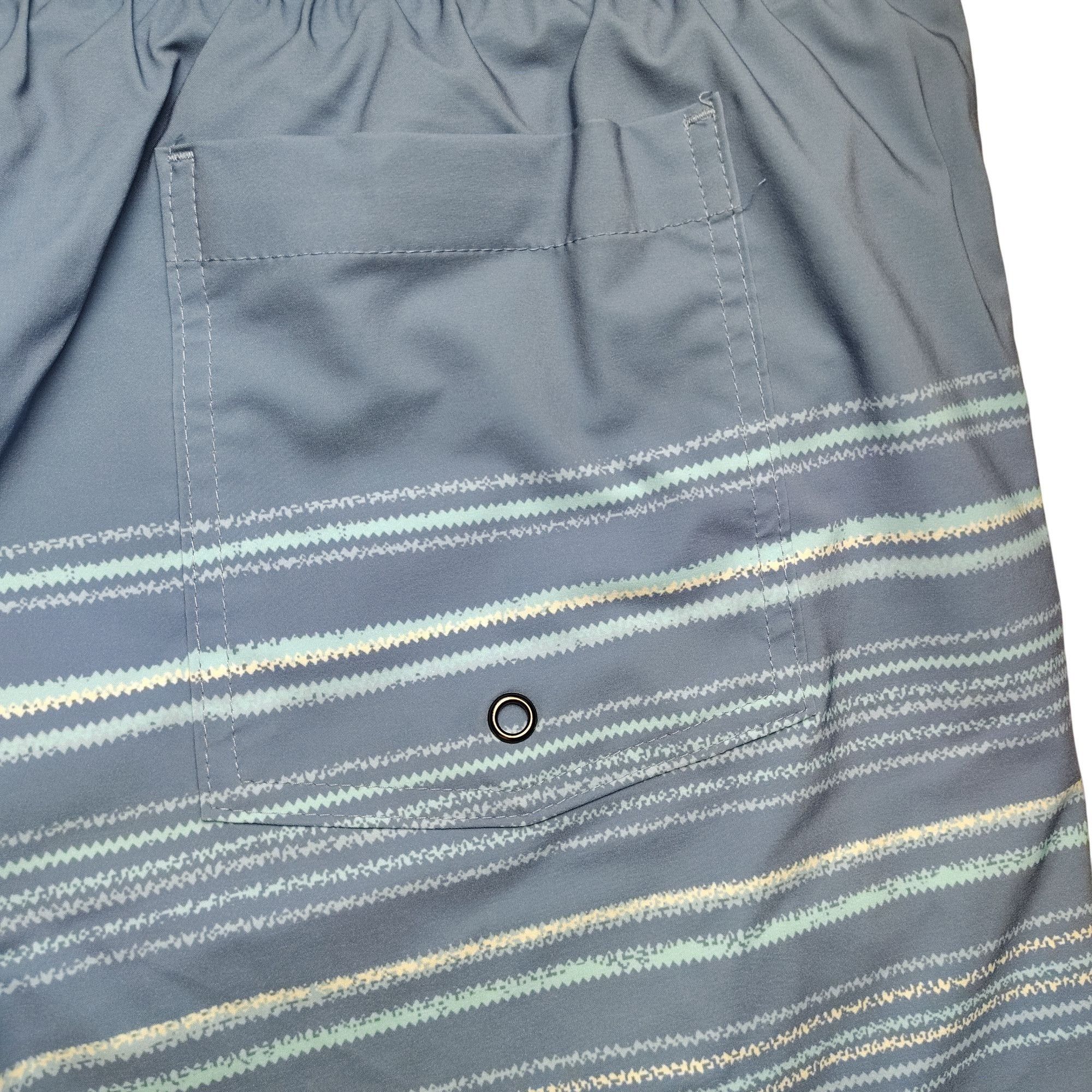 Sonoma Sonoma Mens XXL Blue Striped Swim Trunks With Mesh Lining an Size US 44 / EU 60 - 8 Thumbnail