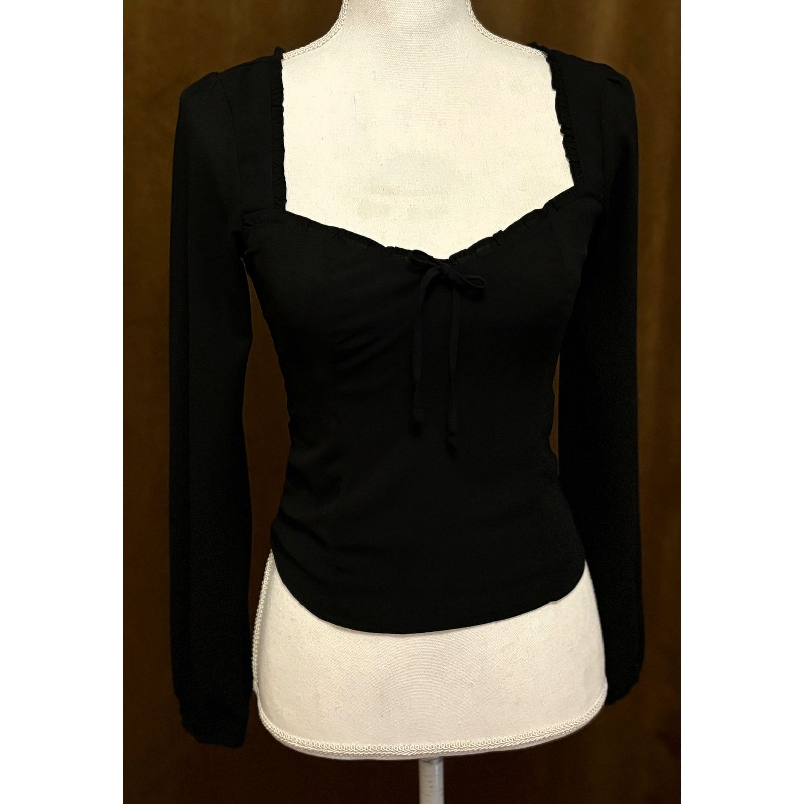 Abercrombie & Fitch Abercrombie & Fitch Sweetheart Neck Blouse Women Size XS Size XS / US 0-2 / IT 36-38 - 6 Thumbnail