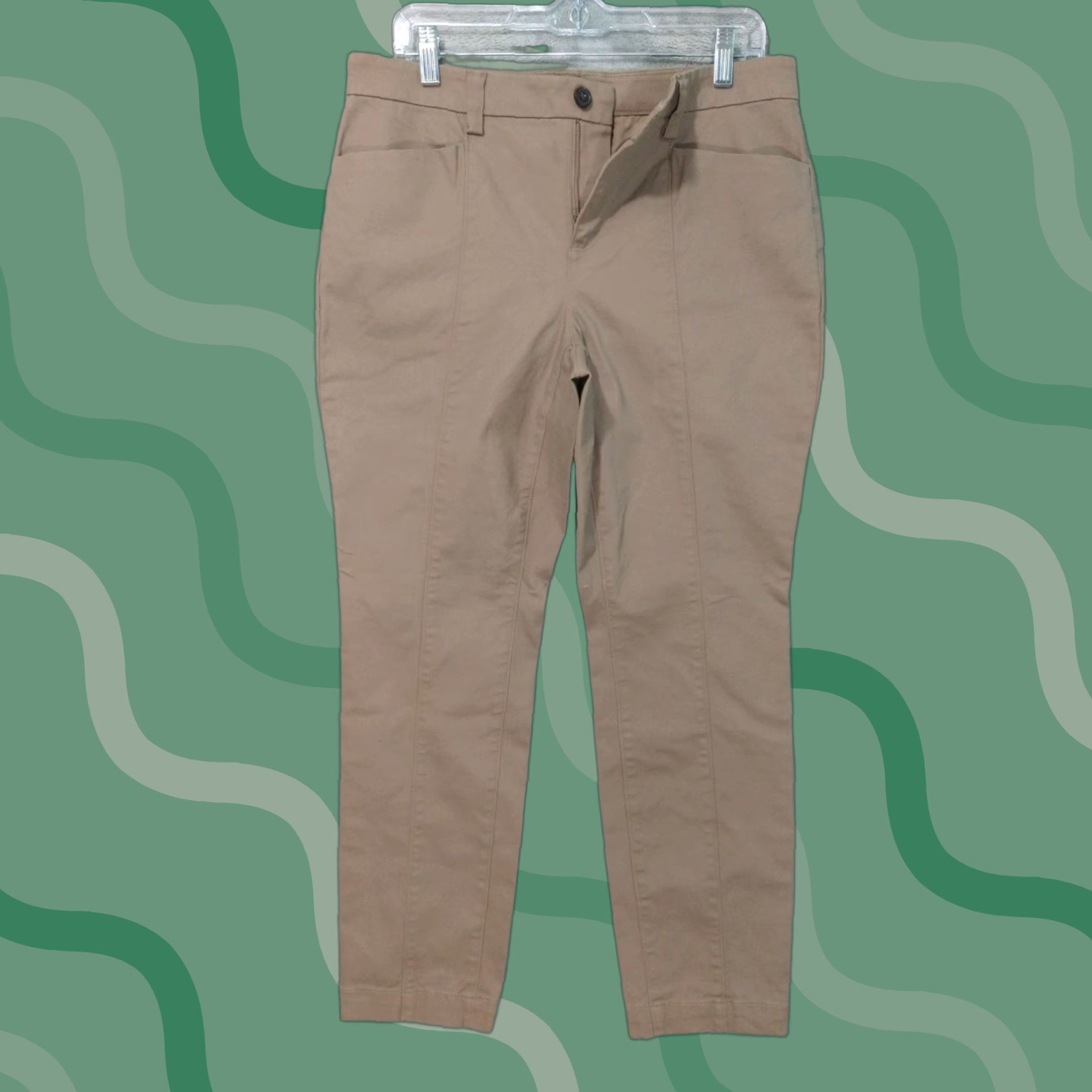 Duluth Trading Company Duluth Trading Co. Pants Womens 10x29 Brown Workday Warrior Chino Slim Leg Stretch Shirt Size 32" / US 10 / IT 46 - 1 Thumbnail