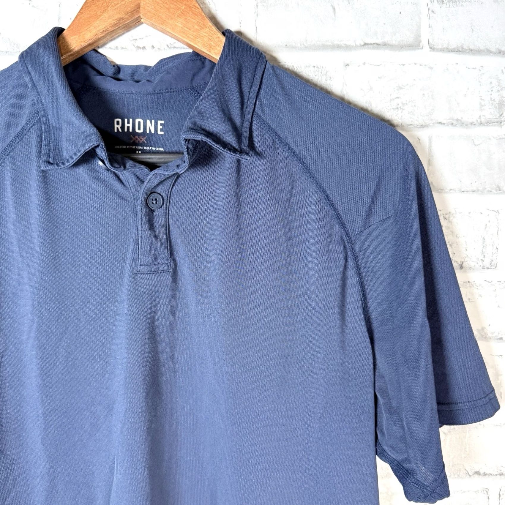 Rhone Rhone Polo Shirt Mens Size M Dark Blue Athletic Size US M / EU 48-50 / 2 - 2 Thumbnail
