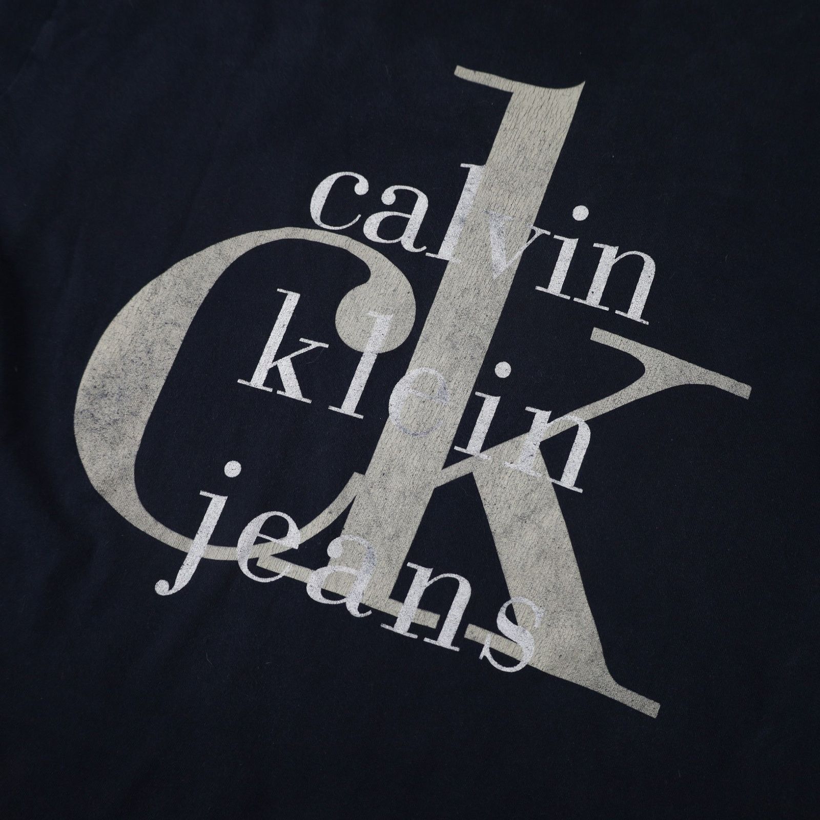 Calvin Klein × Vintage Vintage Calvin Klein Jeans Big Spellout Graphic T Shirt Size US L / EU 52-54 / 3 - 4 Thumbnail