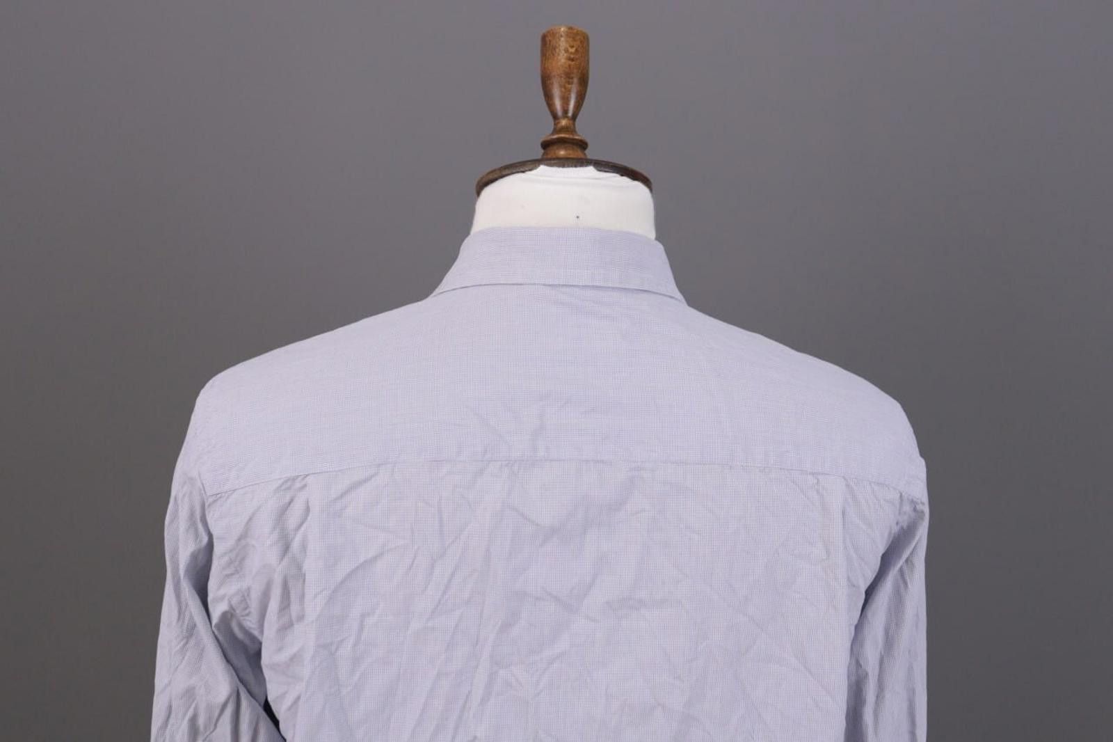 Armani Collezioni Armani Collezioni White Check Button Down Shirt Size 41 /16 Size US M / EU 48-50 / 2 - 12 Thumbnail