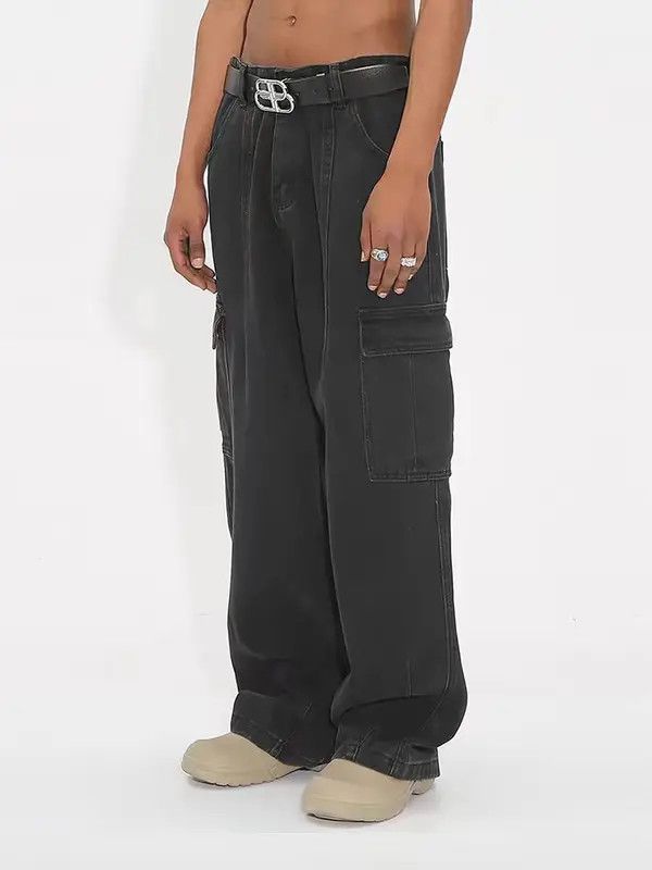 VIBE loose skate hiphop baggy cargo y2k jeans Size US 30 / EU 46 - 2 Thumbnail