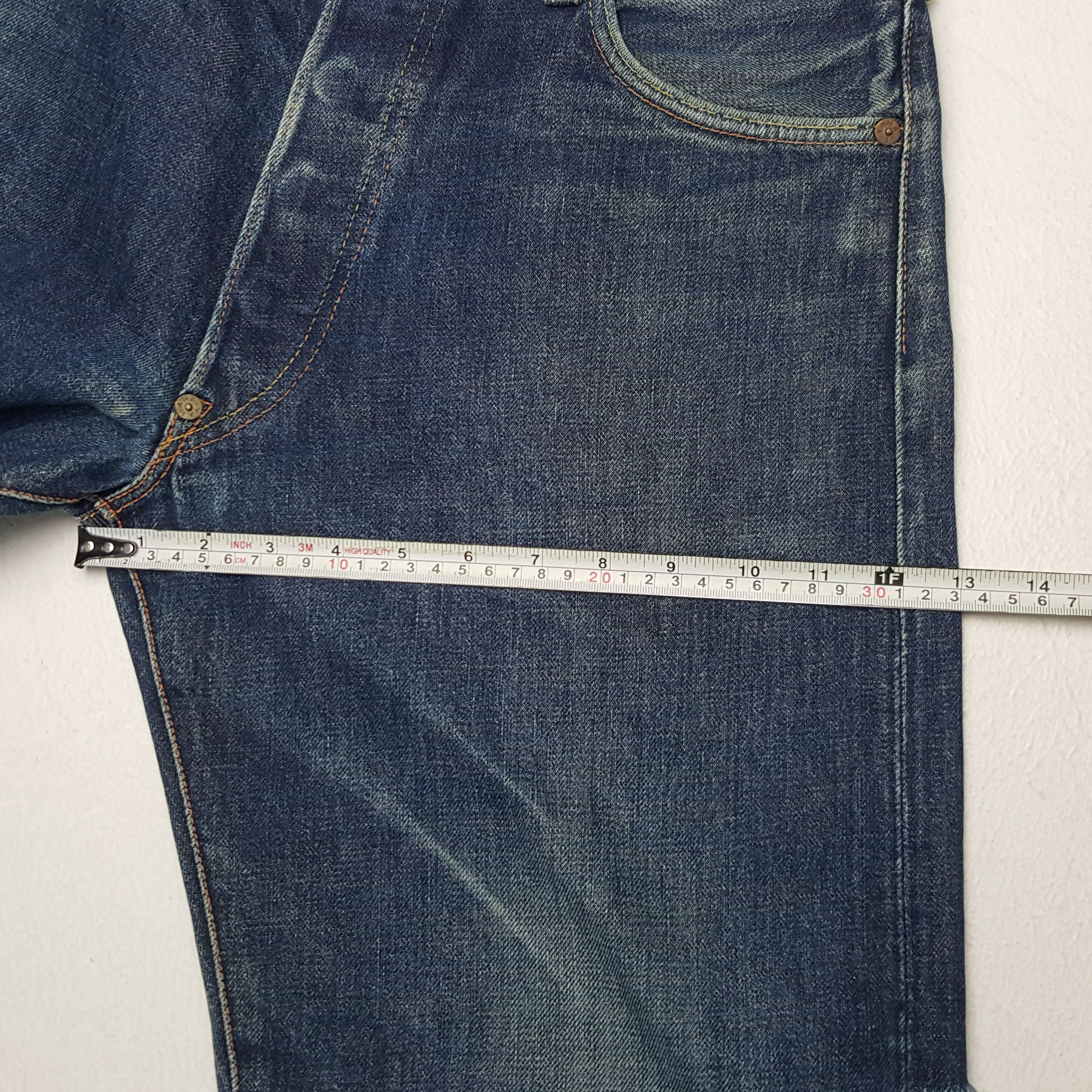 Evisu × Japanese Brand × Vintage Vintage Evisu Japan Selvedge Custom Art Daicock Shorts Jeans Size US 33 - 7 Thumbnail