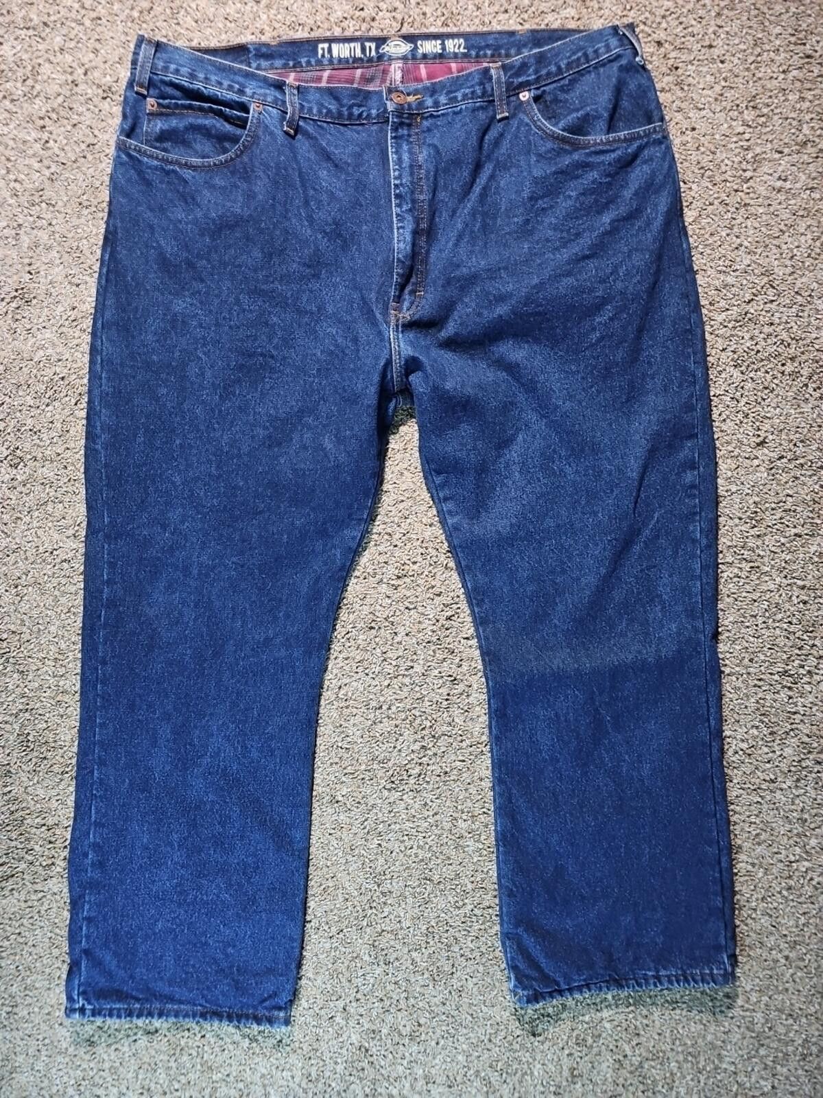Dickies Dickies Relaxed Flannel Lined 44x 30 Blue Jeans Size US 44 / EU 60 - 1 Thumbnail