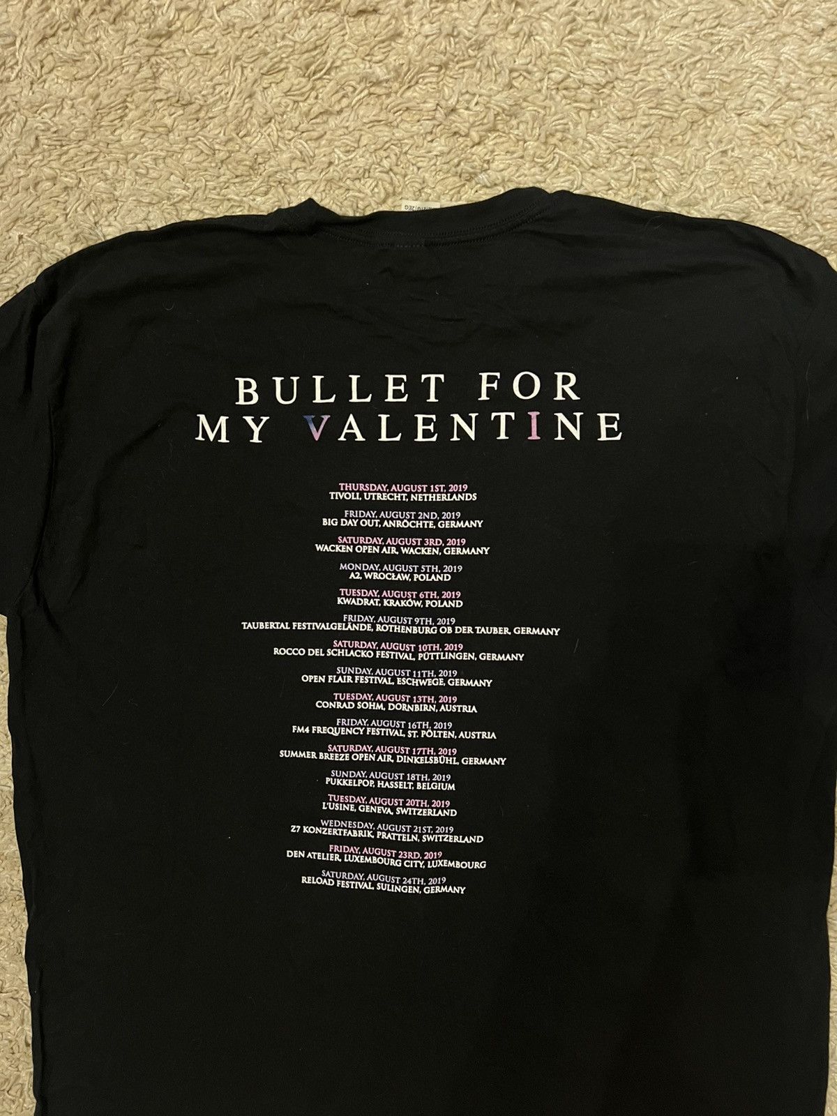 Band Tees Bullet For My Valentine BFMV rare Gravity 2019 tour t-shirt Size US XXL / EU 58 / 5 - 2 Thumbnail