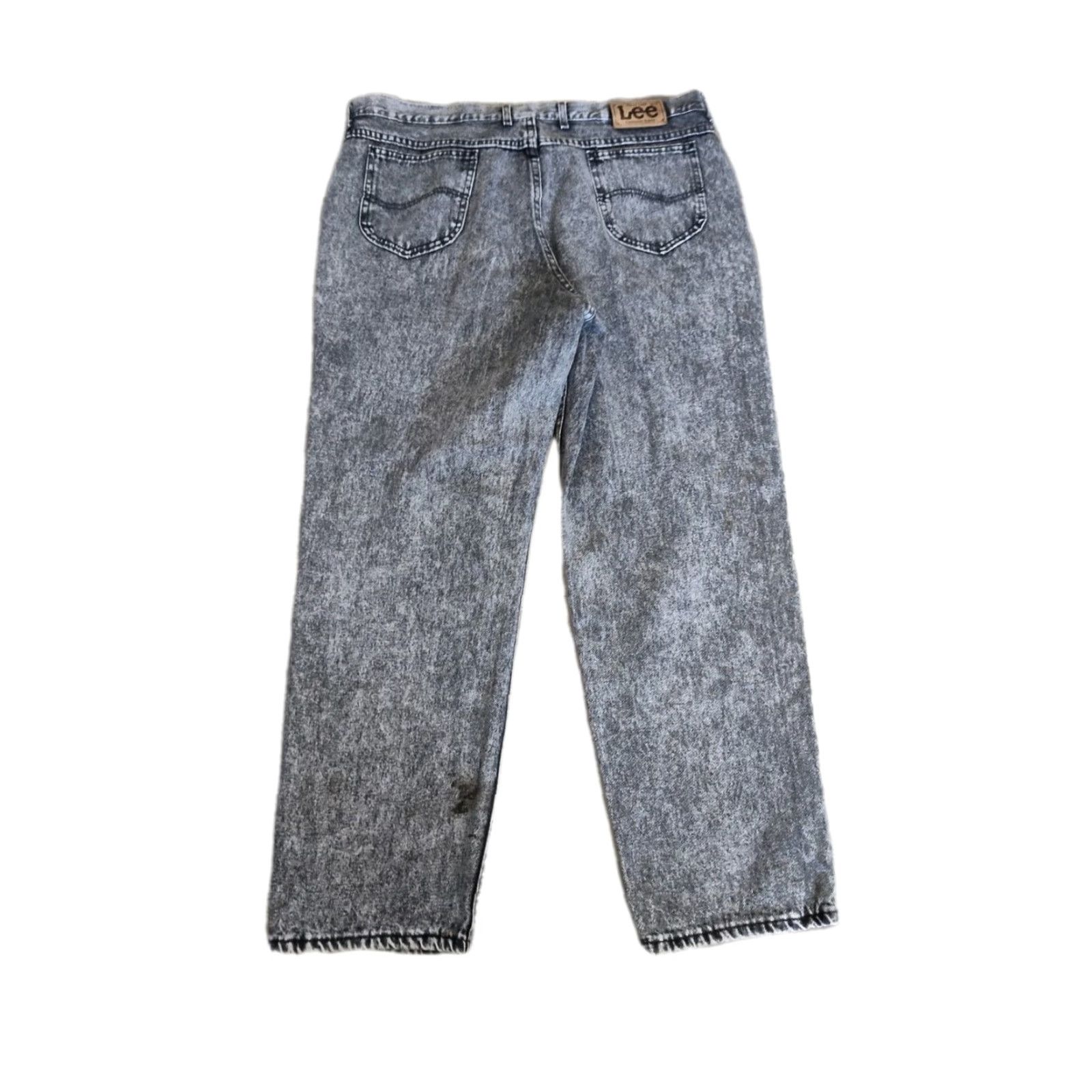 Wrangler VINTAGE Wrangler Jeans Men’s 42x30 Acid Wash Black Cotton Straight Fit Union Made USA Size US 42 / EU 58 - 2 Thumbnail