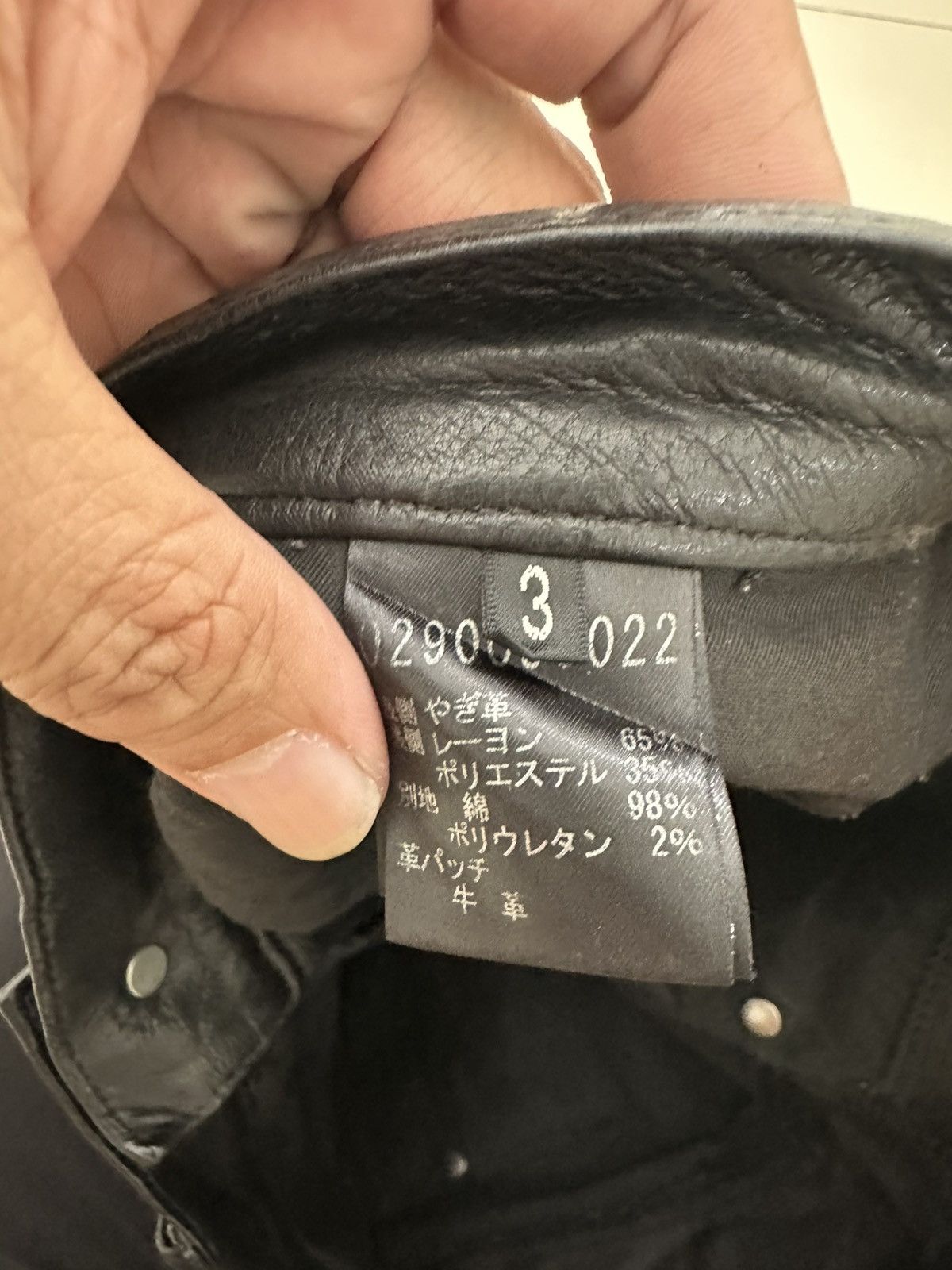 5351 POUR LES HOMMES × Genuine Leather × Tornado Mart 5351 Pour Les Homme Hybric Leather Pant Design Black Fashion Size US 31 - 4 Thumbnail