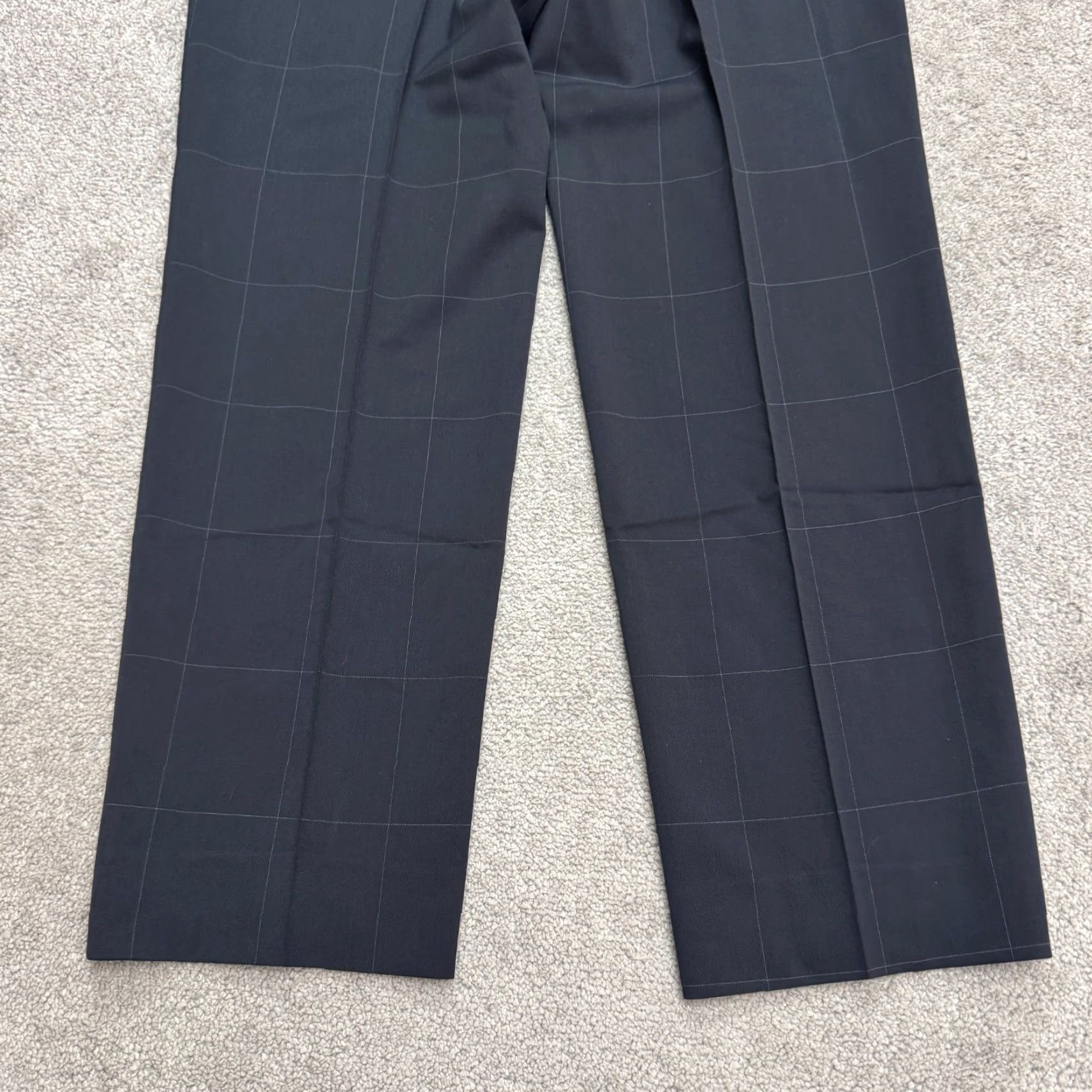 Hugo Boss Hugo Boss Dress Pants Mens 42R Blue Wool Windowpane Straight Leg Work Size US 42 / EU 58 - 6 Thumbnail