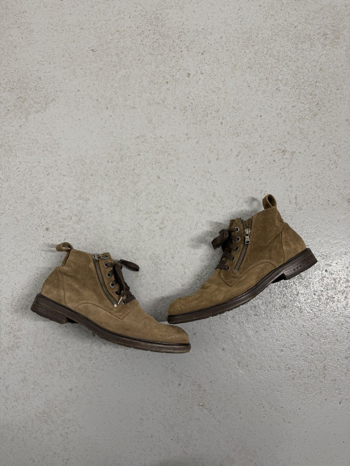 John Varvatos John Varvatos Suede Front Double Zipped Boots Size US 10 / EU 43 - 1 Thumbnail