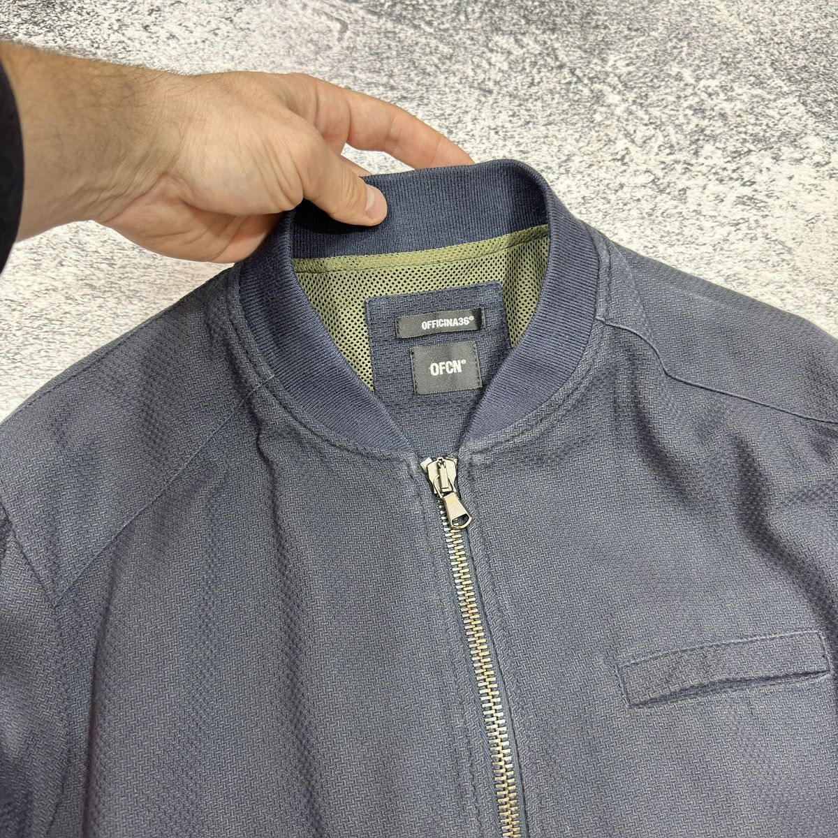 Designer × Officina36 Officina 36 Mens Cotton Bomber Jacket M-L size Size US L / EU 52-54 / 3 - 5 Thumbnail