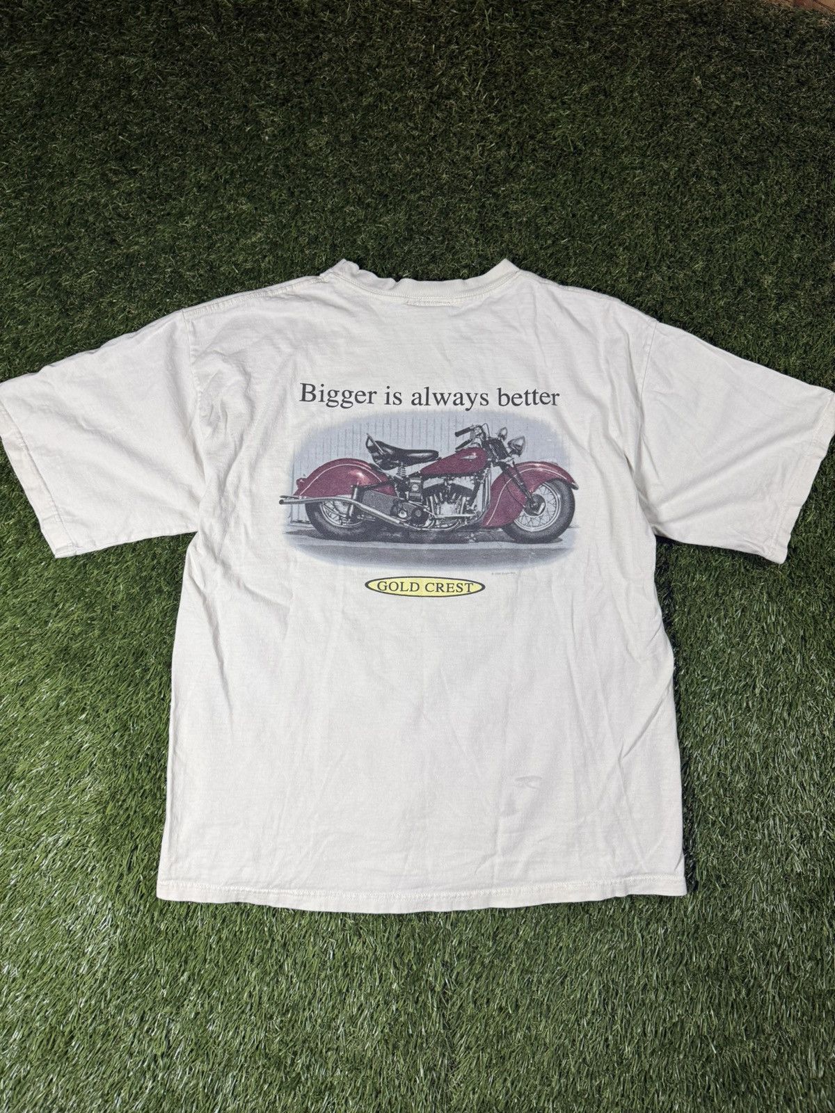 Bugle Boy Vintage 90s Bugle Boy Motorcycle Graphic Essential Boxy Tee Size US L / EU 52-54 / 3 - 1 Thumbnail