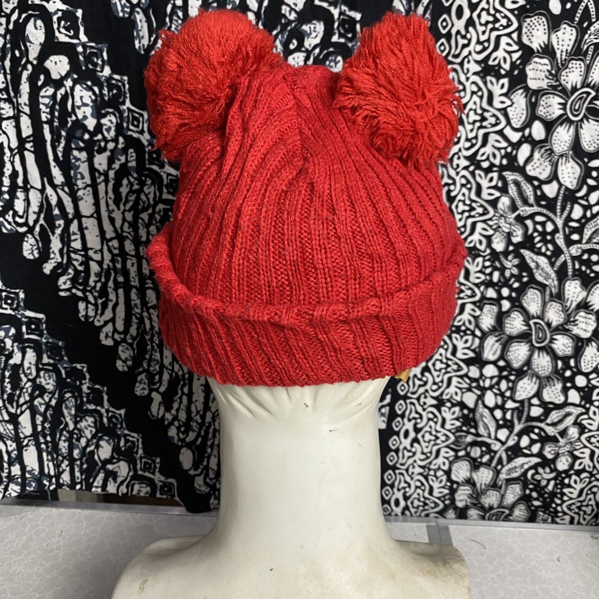 Japanese Brand 2000s y2k unique bunny beanie hat Size ONE SIZE - 2 Thumbnail