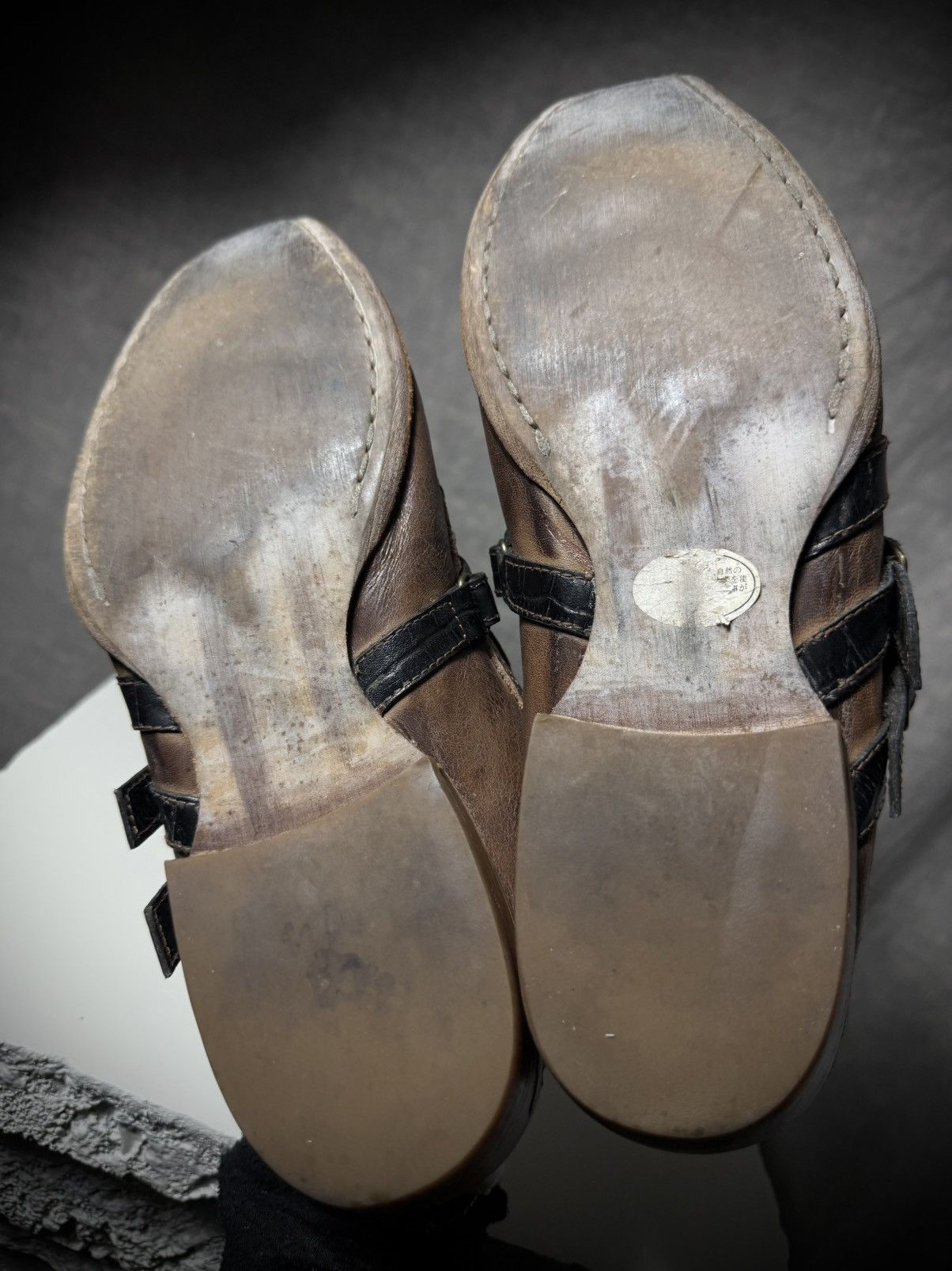 Japanese Brand Whoop de doo Double Strap Leather Shoes Size US 8 / EU 41 - 7 Thumbnail