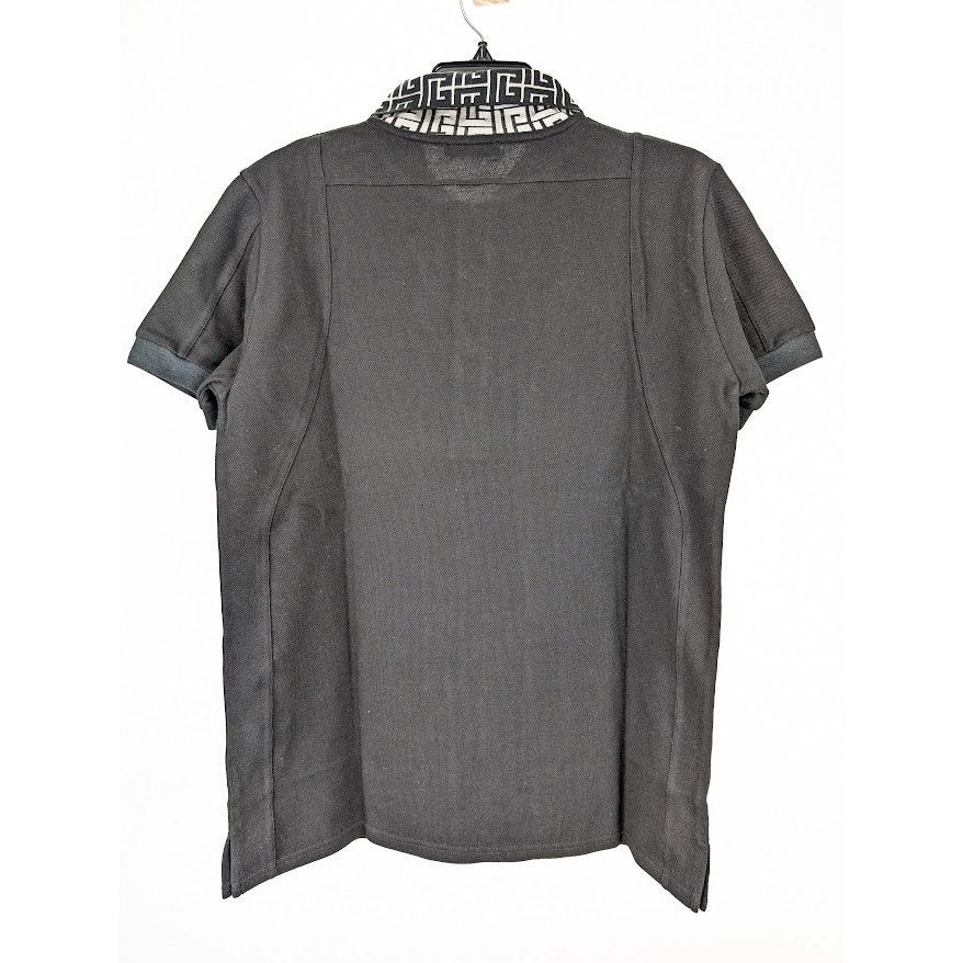 Balmain o1rshd1 Q:2 / Classic Polo with Monogram Logo Collar Black Size US M / EU 48-50 / 2 - 10 Thumbnail