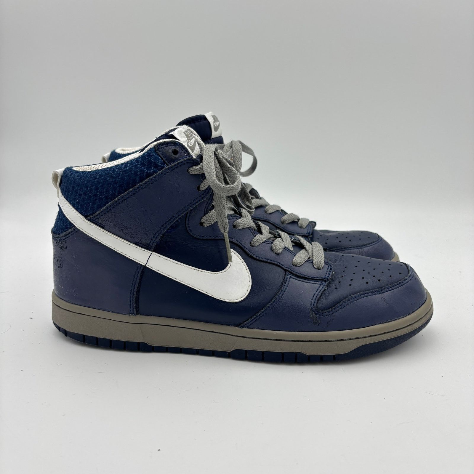 Nike Nike Dunk High Midnight Navy White Gray Sneakers Men's 10 Size US 10 / EU 43 - 3 Thumbnail