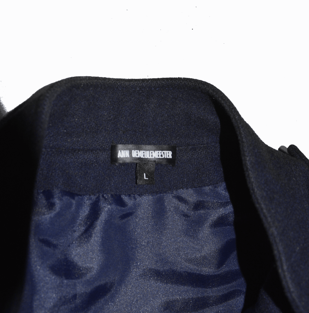 Ann Demeulemeester Ann Demeulemeester Navy Blue Trench Coat Size M / US 6-8 / IT 42-44 - 2 Thumbnail