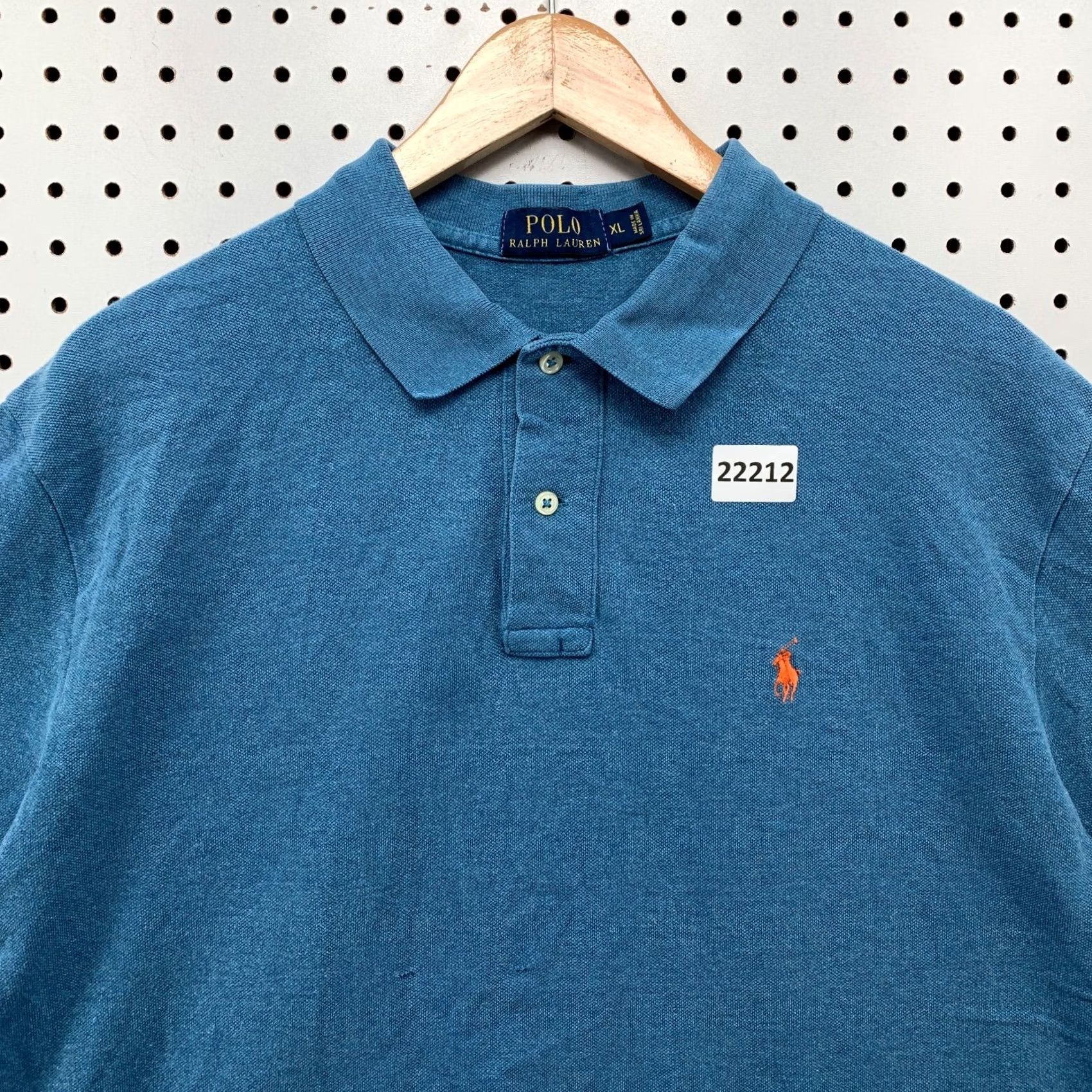 Polo Ralph Lauren Polo Ralph Lauren Polo Shirt Blue Orange Pony Men XL 24x30 Short Sleeve Size US XL / EU 56 / 4 - 2 Thumbnail