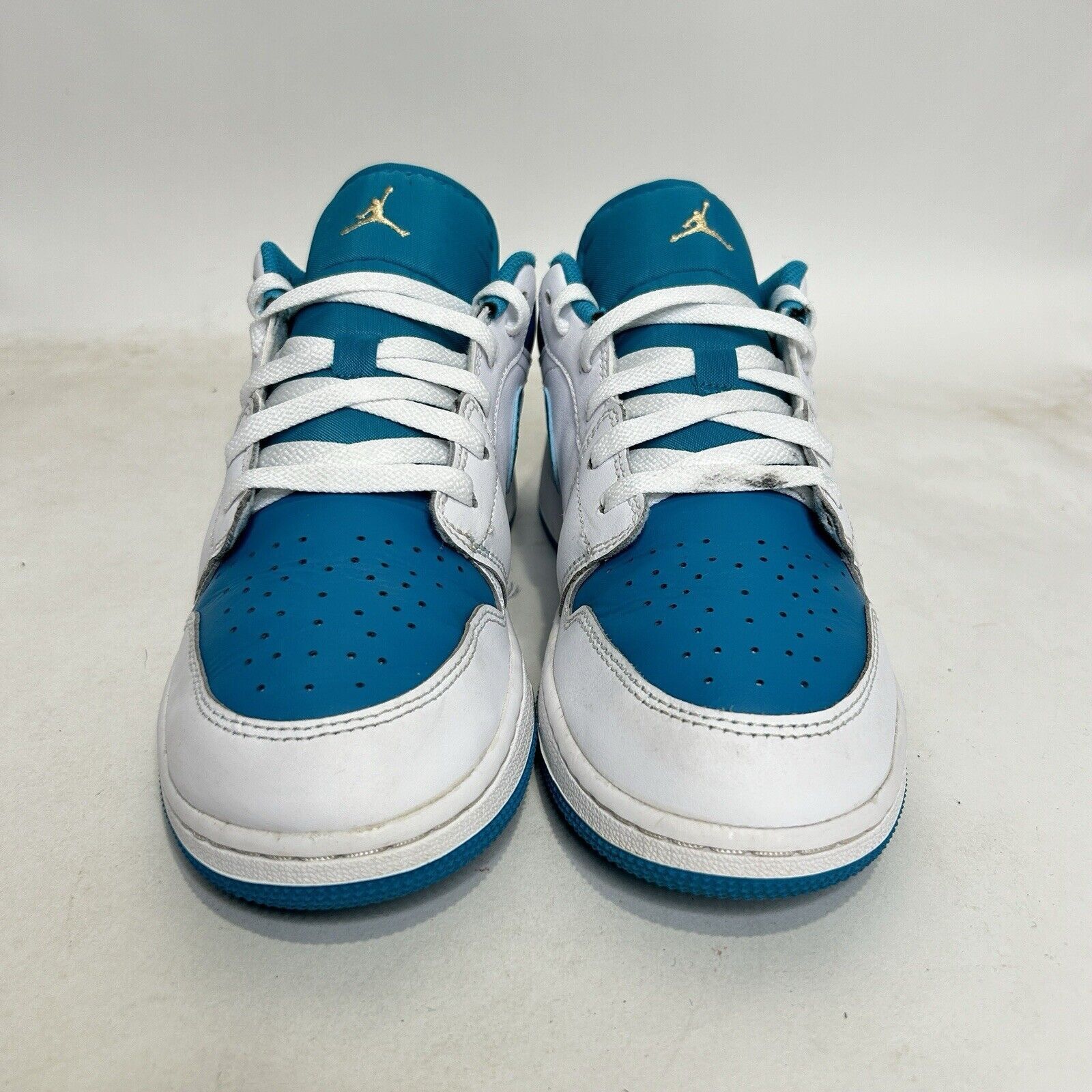 Jordan Brand Nike Shoes Air Jordan 1 Low Retro GS “Aquatone” 2024 Size US 8.5 / IT 38.5 - 2 Thumbnail